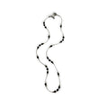 Silpada Sterling Silver Black Glass Beaded Necklace 16"