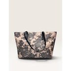 Michael Kors Emry Large Top Zip Tote Shoulder Bag Oyster Pink Floral Lace