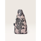 Michael Kors Emry Large Top Zip Tote Shoulder Bag Oyster Pink Floral Lace