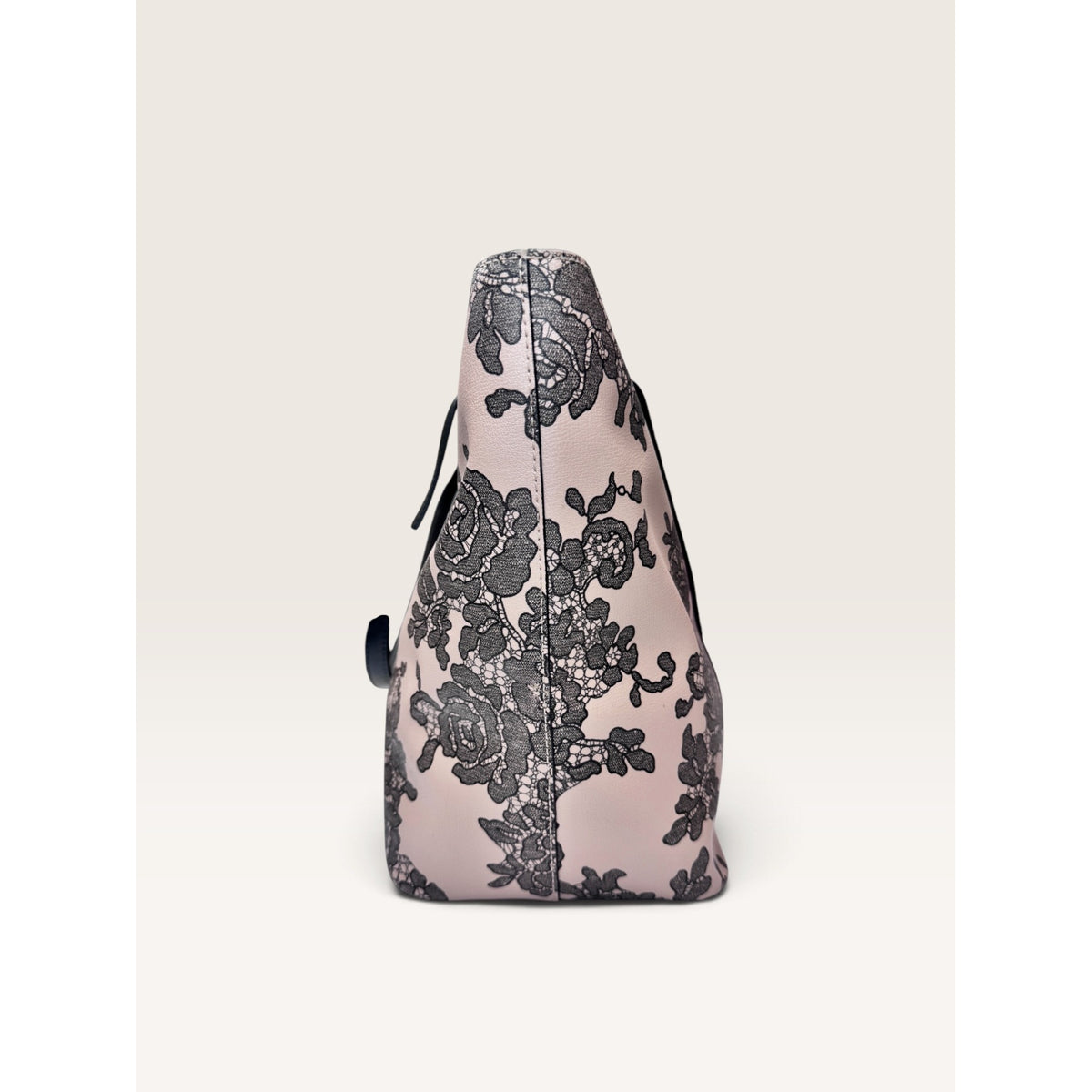 Michael Kors Emry Large Top Zip Tote Shoulder Bag Oyster Pink Floral Lace