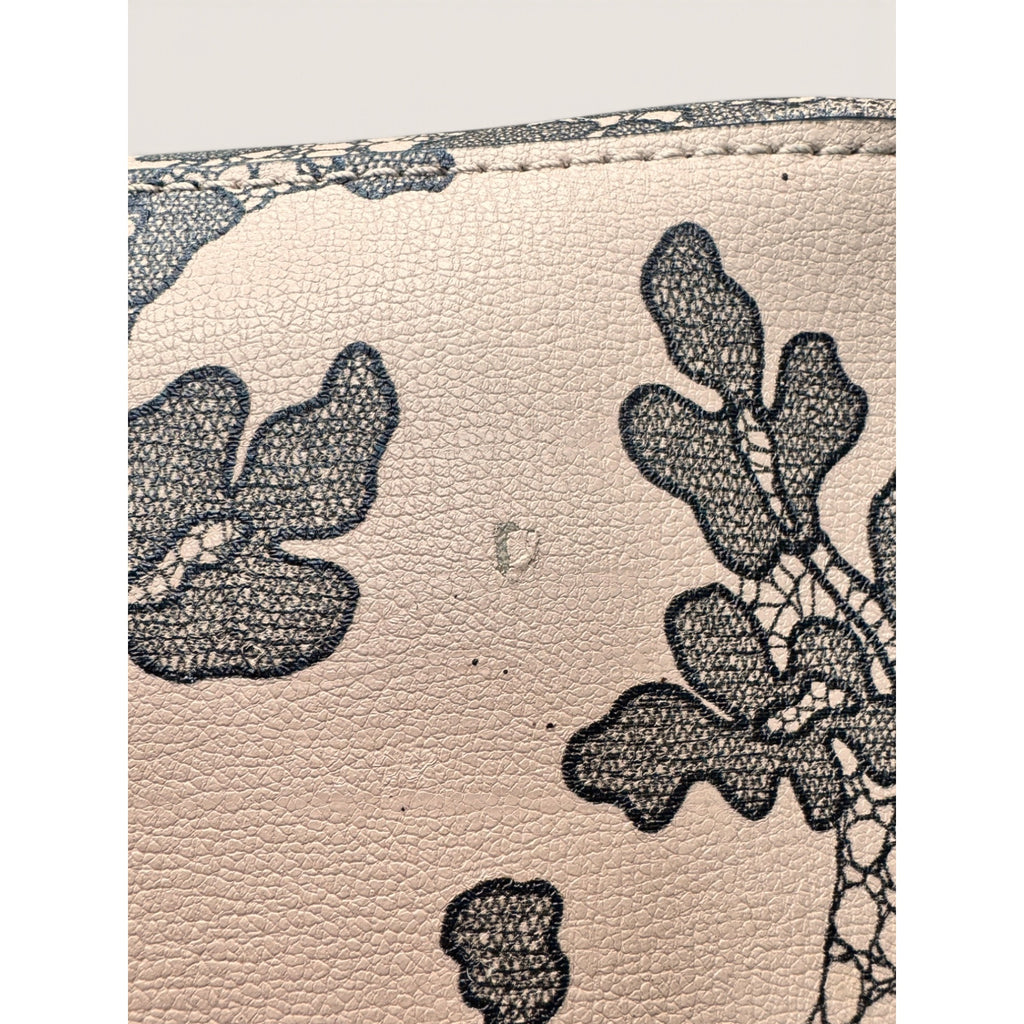 Michael Kors Emry Large Top Zip Tote Shoulder Bag Oyster Pink Floral Lace