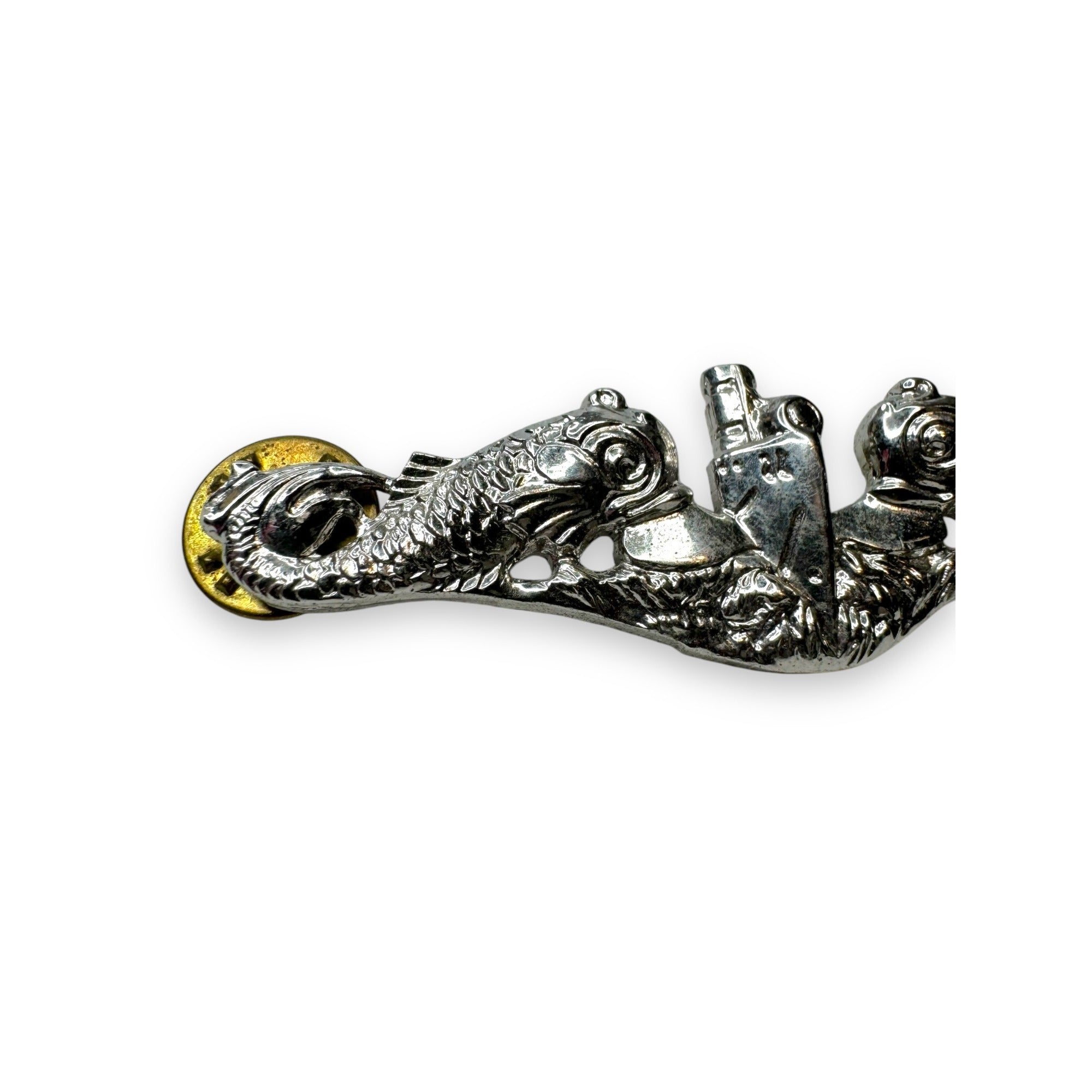 US Navy Submarine Warfare Sterling Badge Vanguard 1954 Korean War