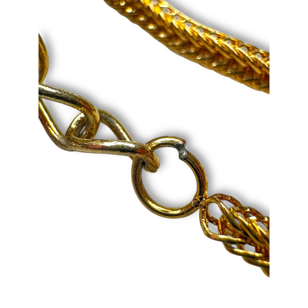 Karis Heart Locket Bracelet Gold Bonded Stainless Steel Glow Glass 9" Adjustable