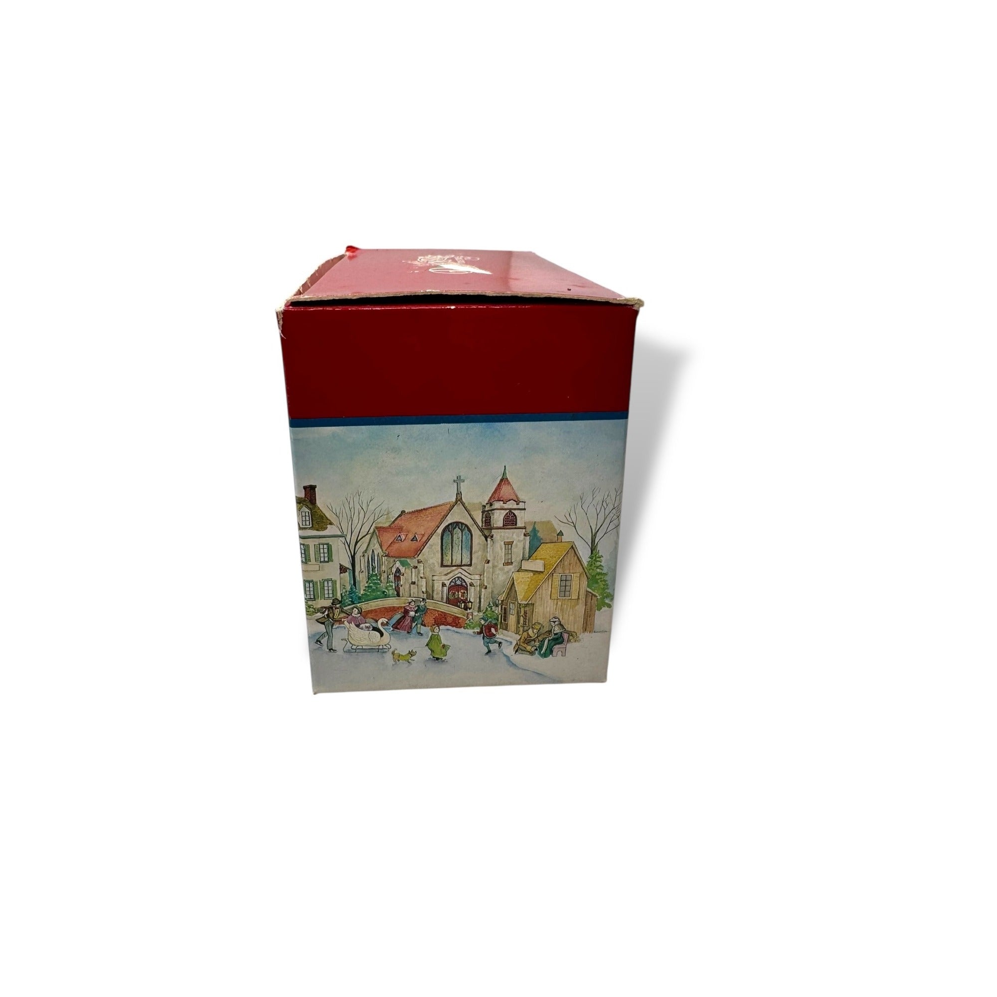 Lemax Dickensvale Collectibles Porcelain Signboard Merry Christmas Decor 1991