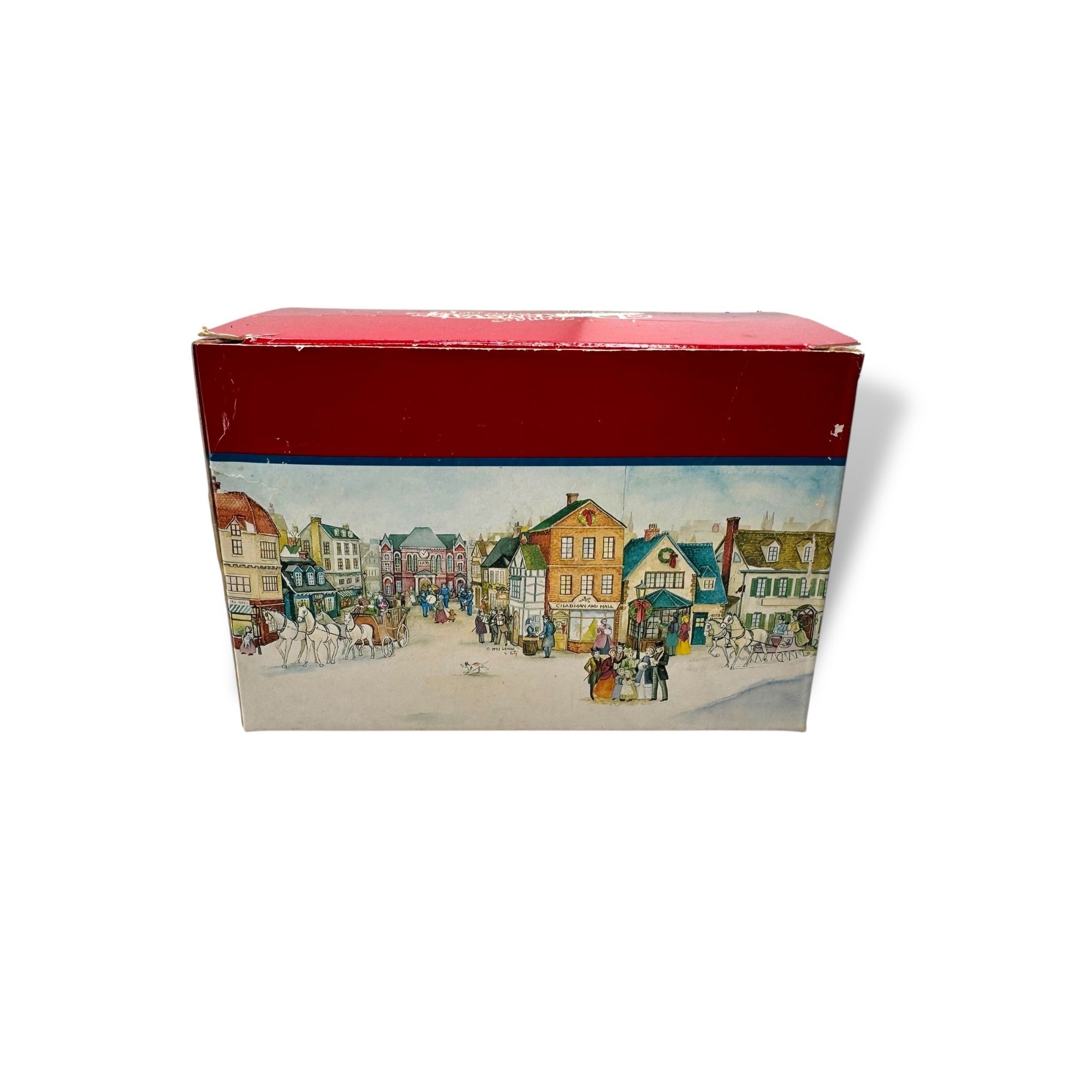 Lemax Dickensvale Collectibles Porcelain Signboard Merry Christmas Decor 1991