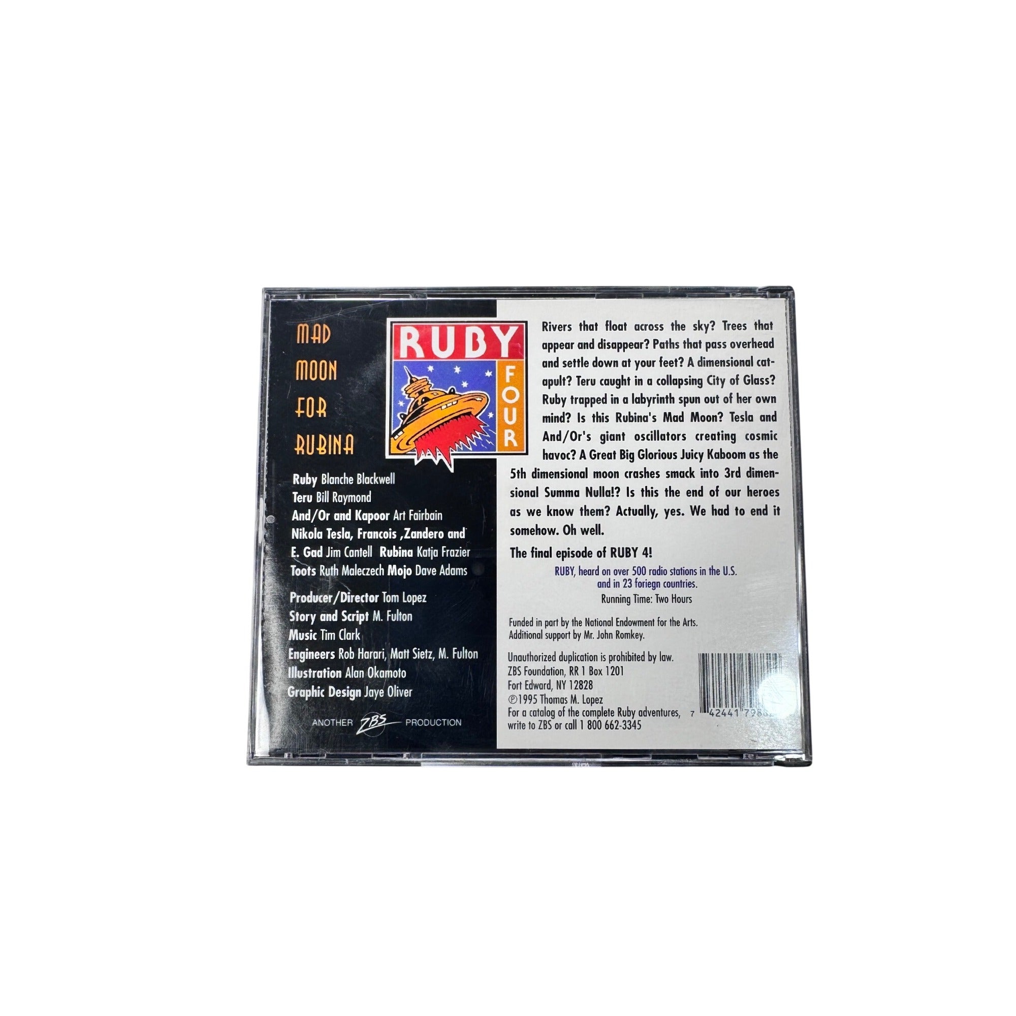 Mad Moon For Rubina Ruby 4 Part Four Audio Drama CD 1995 Sci-Fi 2 Disc CD Set