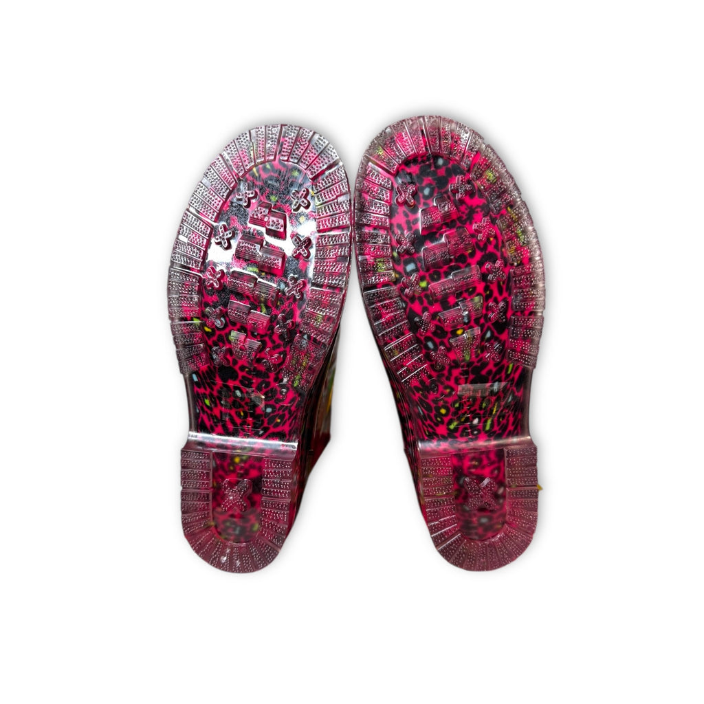 Jelly Beans Girls Leopard Rain Boots Fuchsia Pink Size 3 New in Box