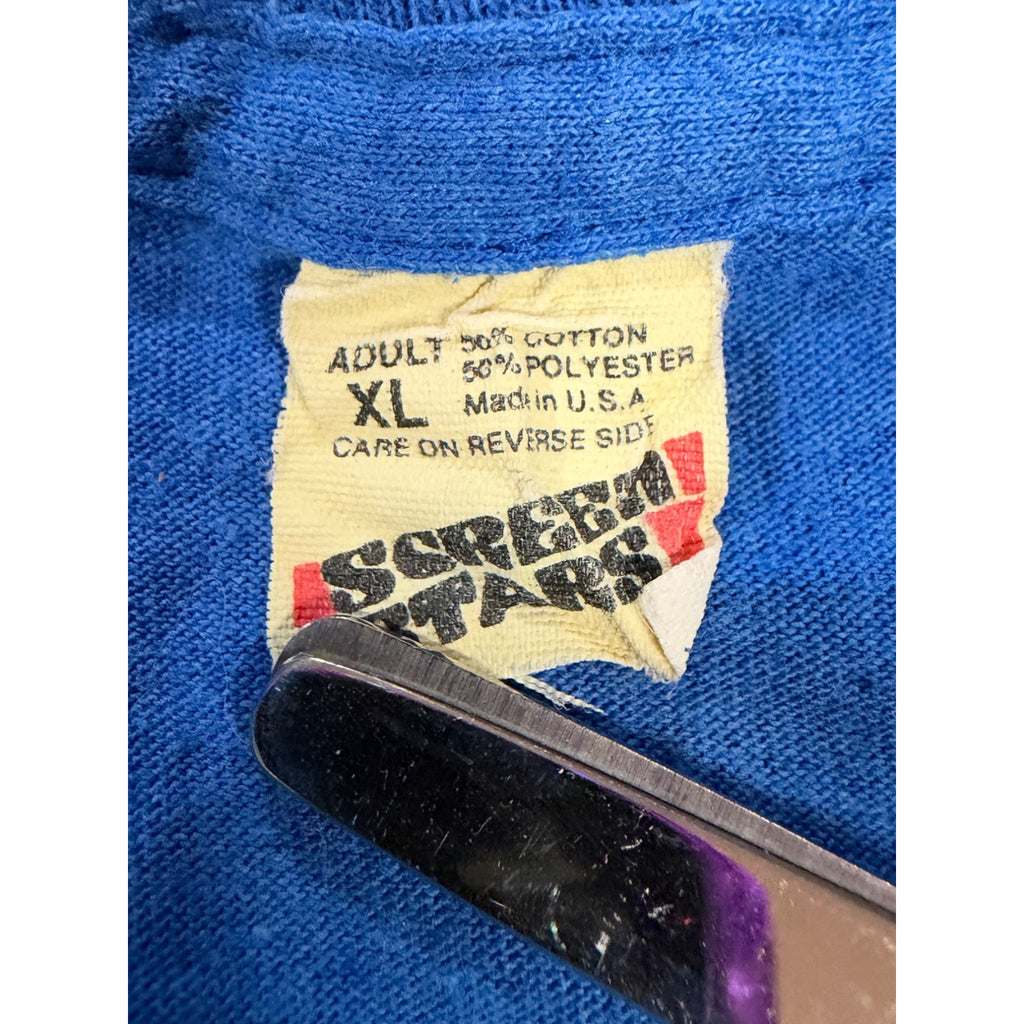 Vintage 90s 98Q 98.3 Radio Kangaroo T-Shirt XL Screen Stars Single Stitch USA