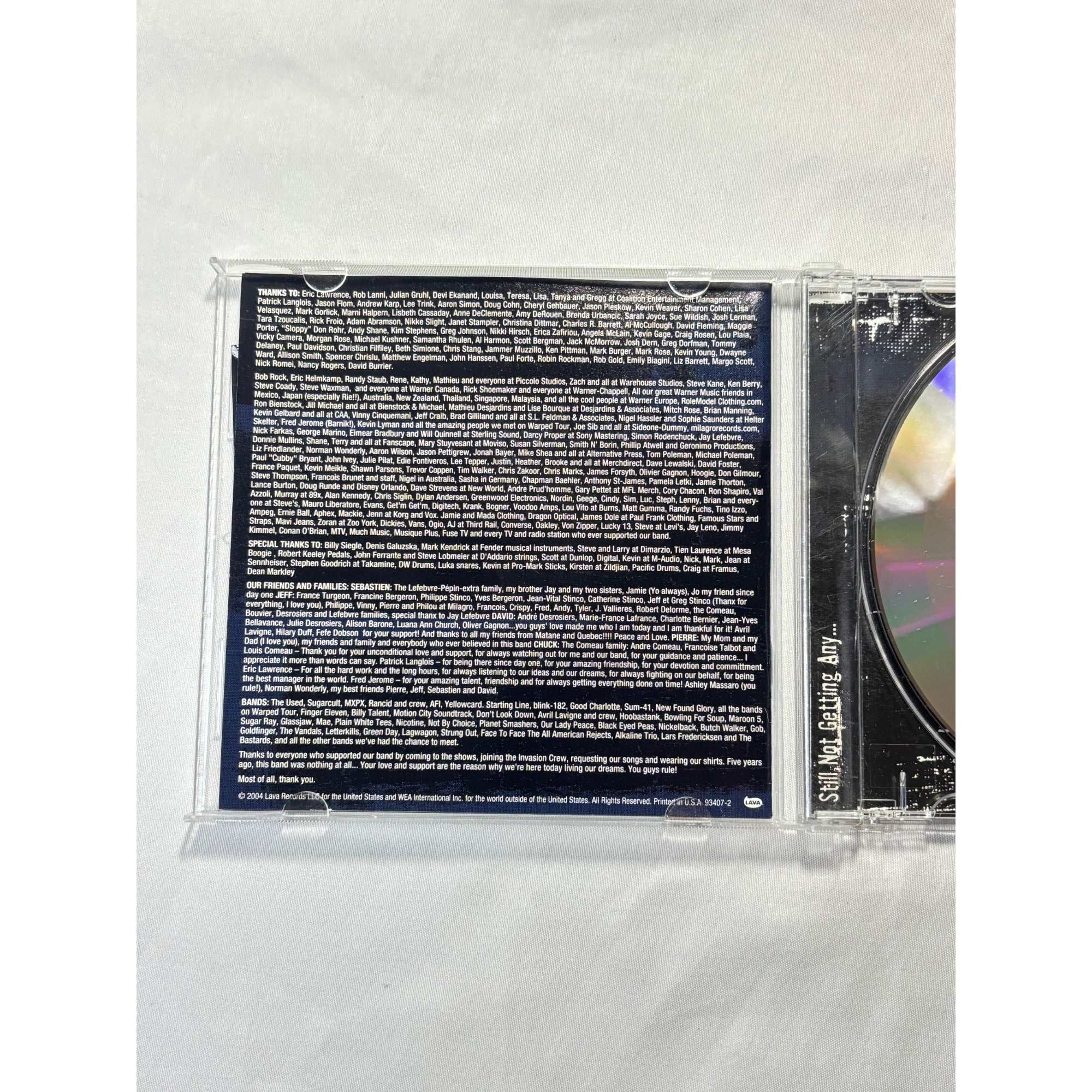 Simple Plan Still Not Getting Any 2004 CD DVD Lava Records Rock