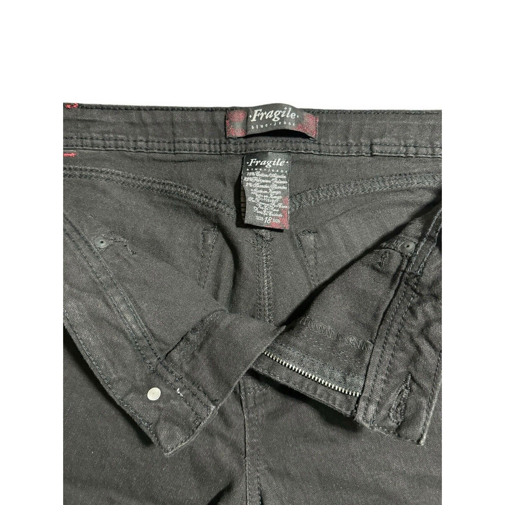 Torrid Fragile Virtual Stretch New Touch Black Straight Leg Jeans Womens 18R