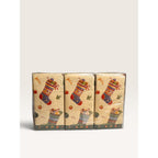 Nantucket Home Green Penguins Sledding Paper Tissues 6 Pack Set Vintage 90s
