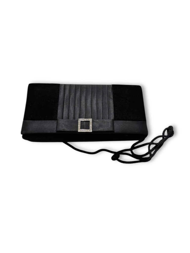 Preston & York Velour Black Evening Bag