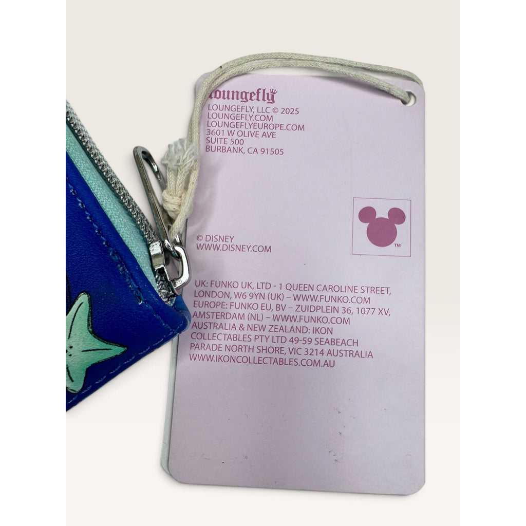 Loungefly Disney Little Mermaid Princess Scenes Zip Around Wallet New