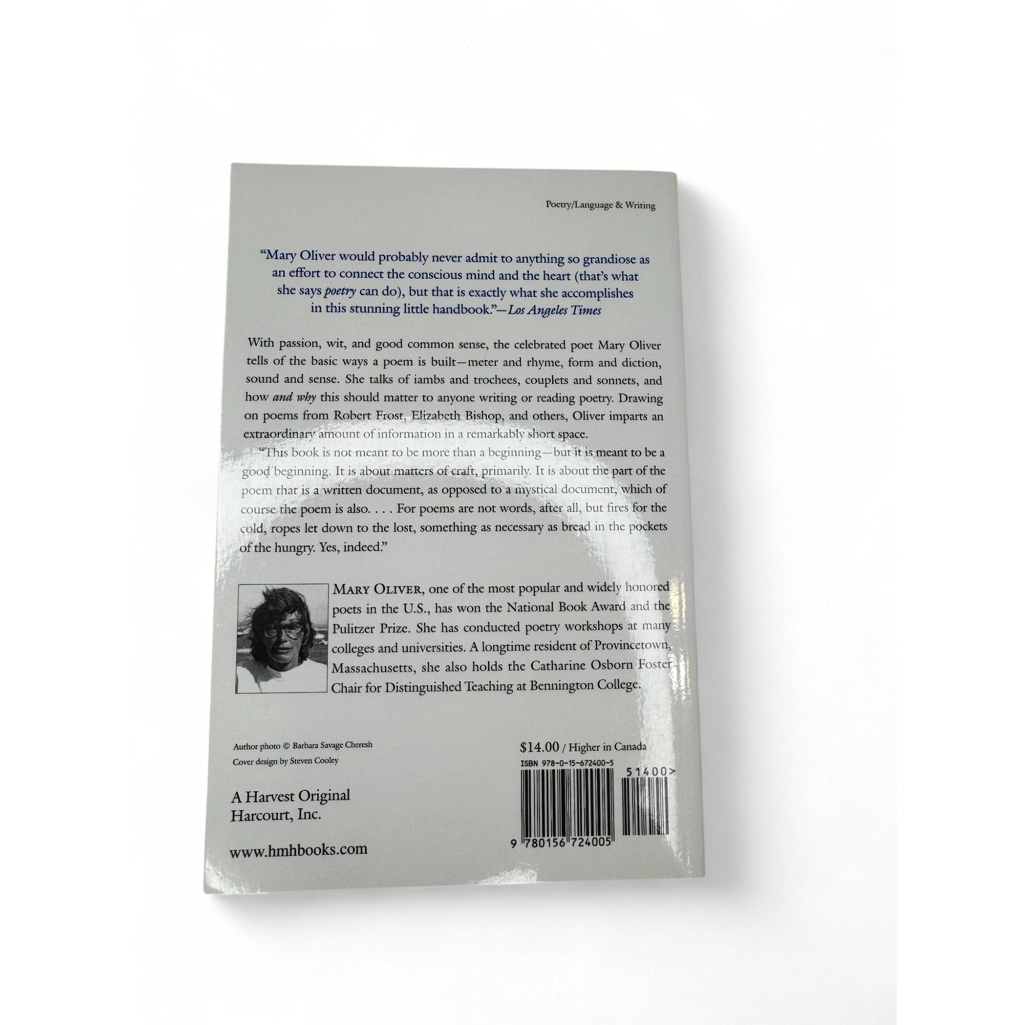 A Poetry Handbook By Mary Oliver Language & Writing Guide On Poetry Craft & Technique