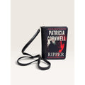 Patricia Cornwell Ripper True Crime Novel Book Clutch Crossbody Wallet Bag Black