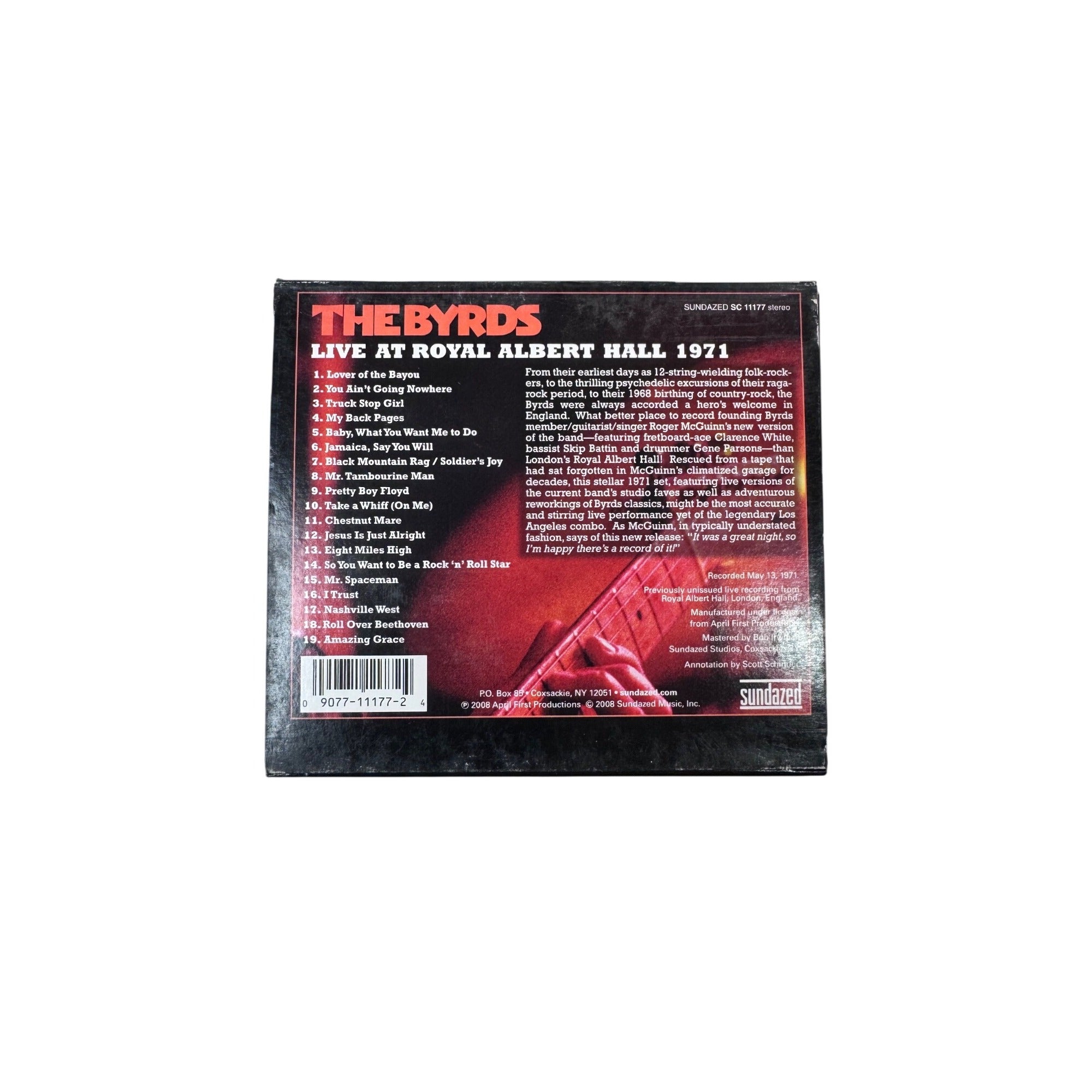 The Byrds Live At Royal Albert Hall 1971 Album Folk Rock 2008 CD
