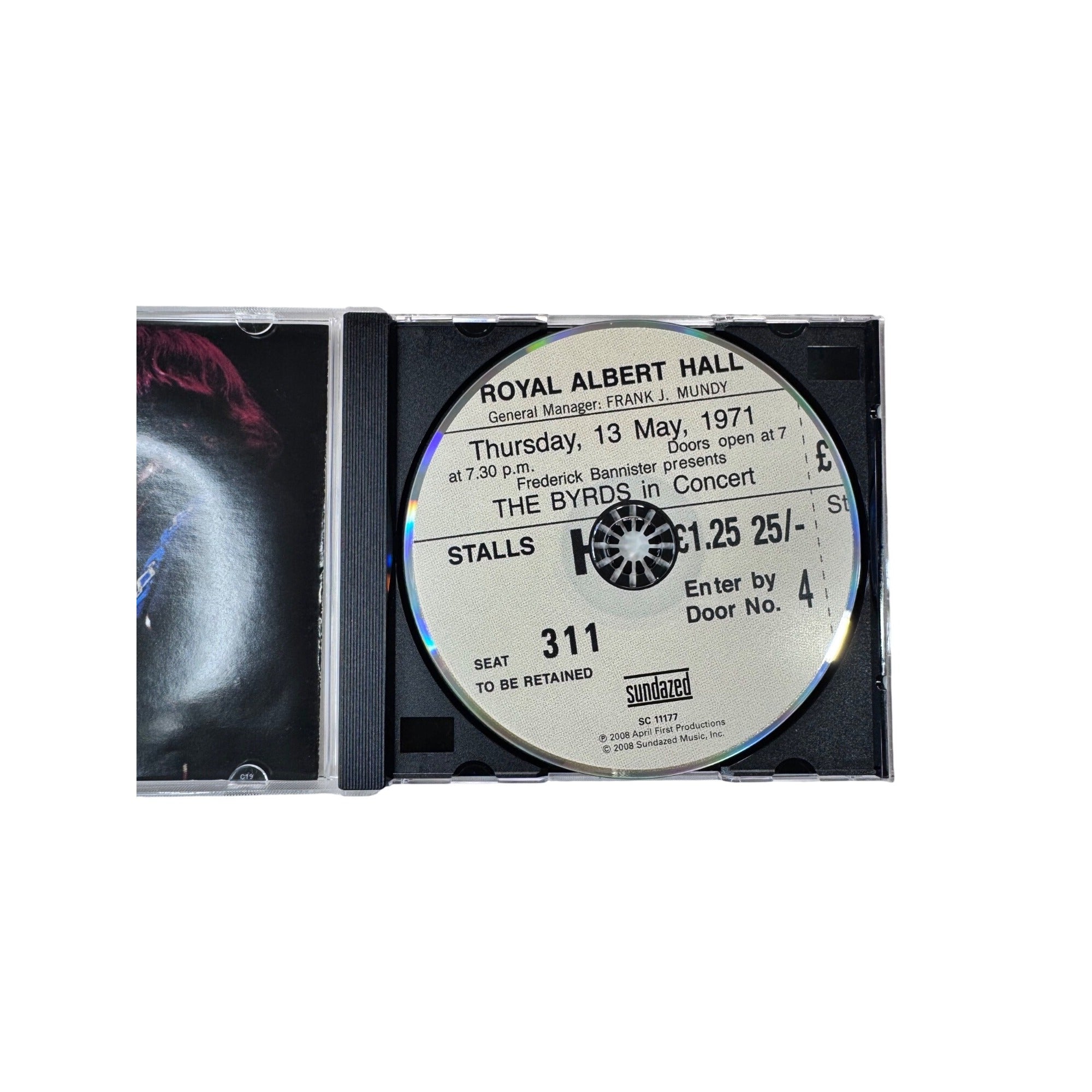 The Byrds Live At Royal Albert Hall 1971 Album Folk Rock 2008 CD