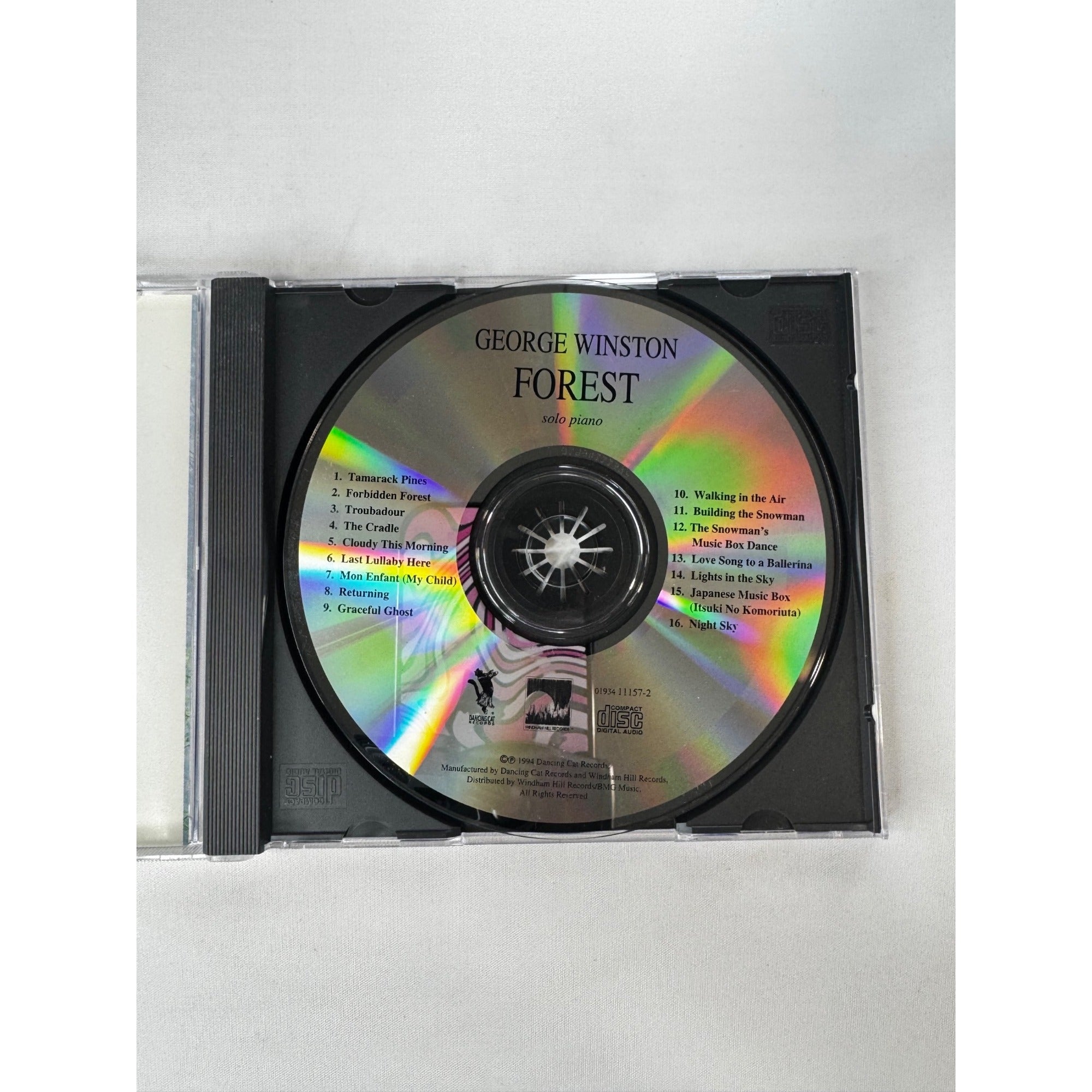 George Winston Forest 1994 CD Solo Piano Windham Hill Records New Age