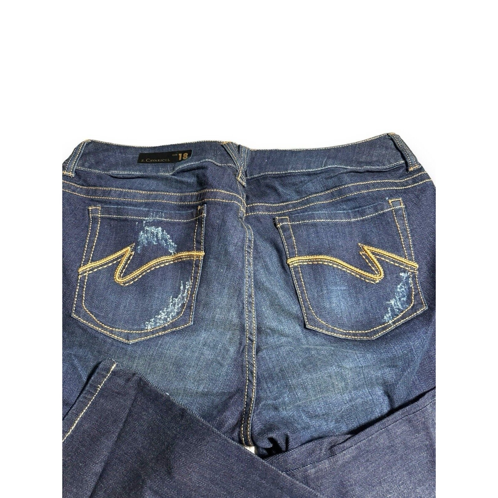 Z Cavaricci Isabella Skinny Jeans Womens 18 Dark Wash Stretch Denim New
