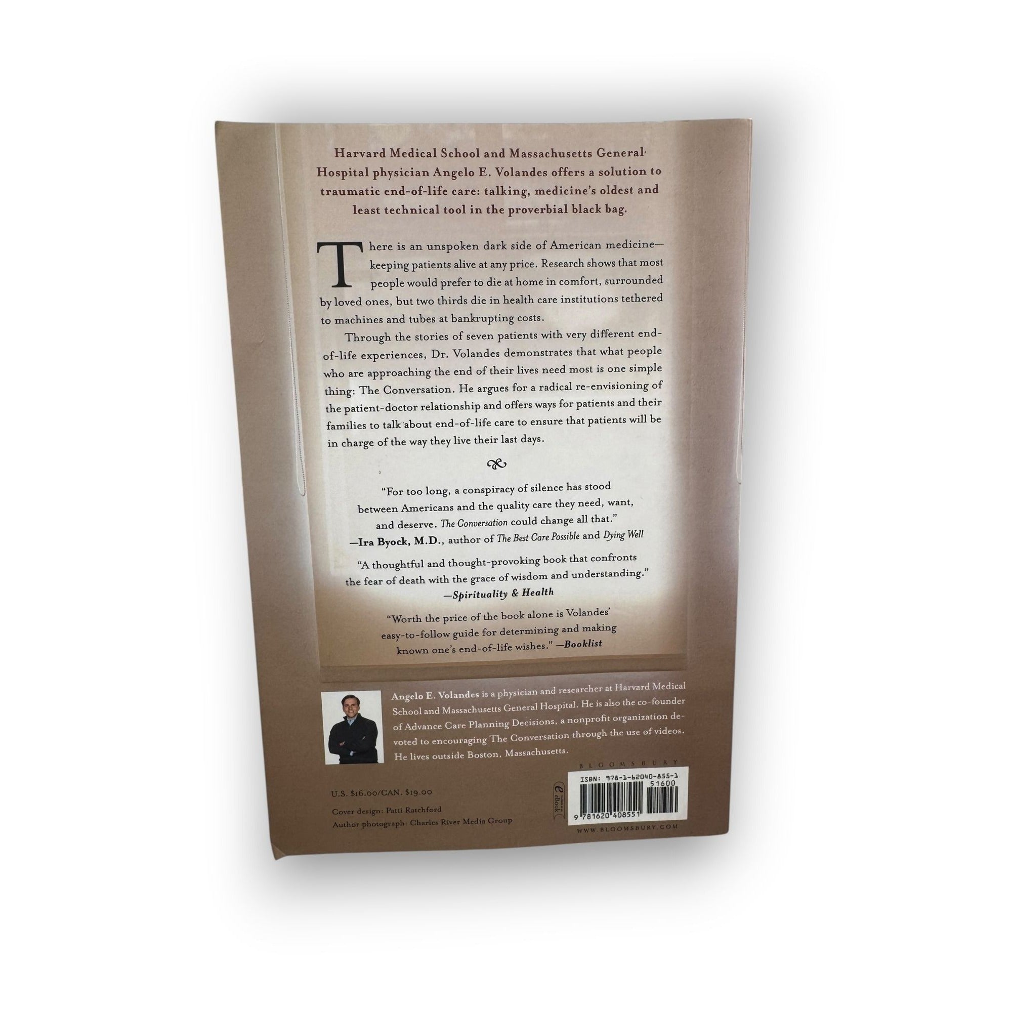 The Conversation End of Life Care Angelo Volandes MD Paperback 2016