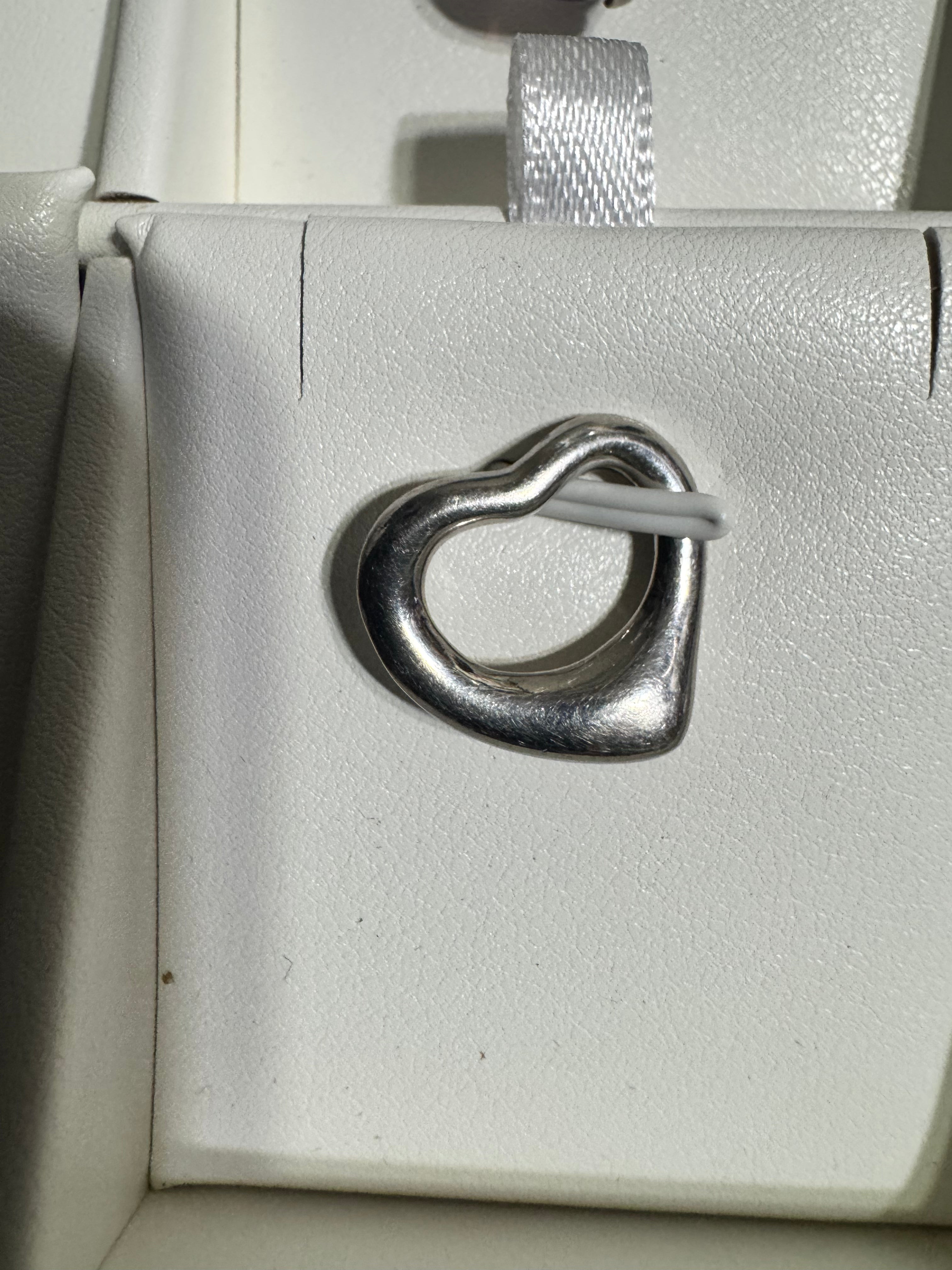 925 open heart pendant
