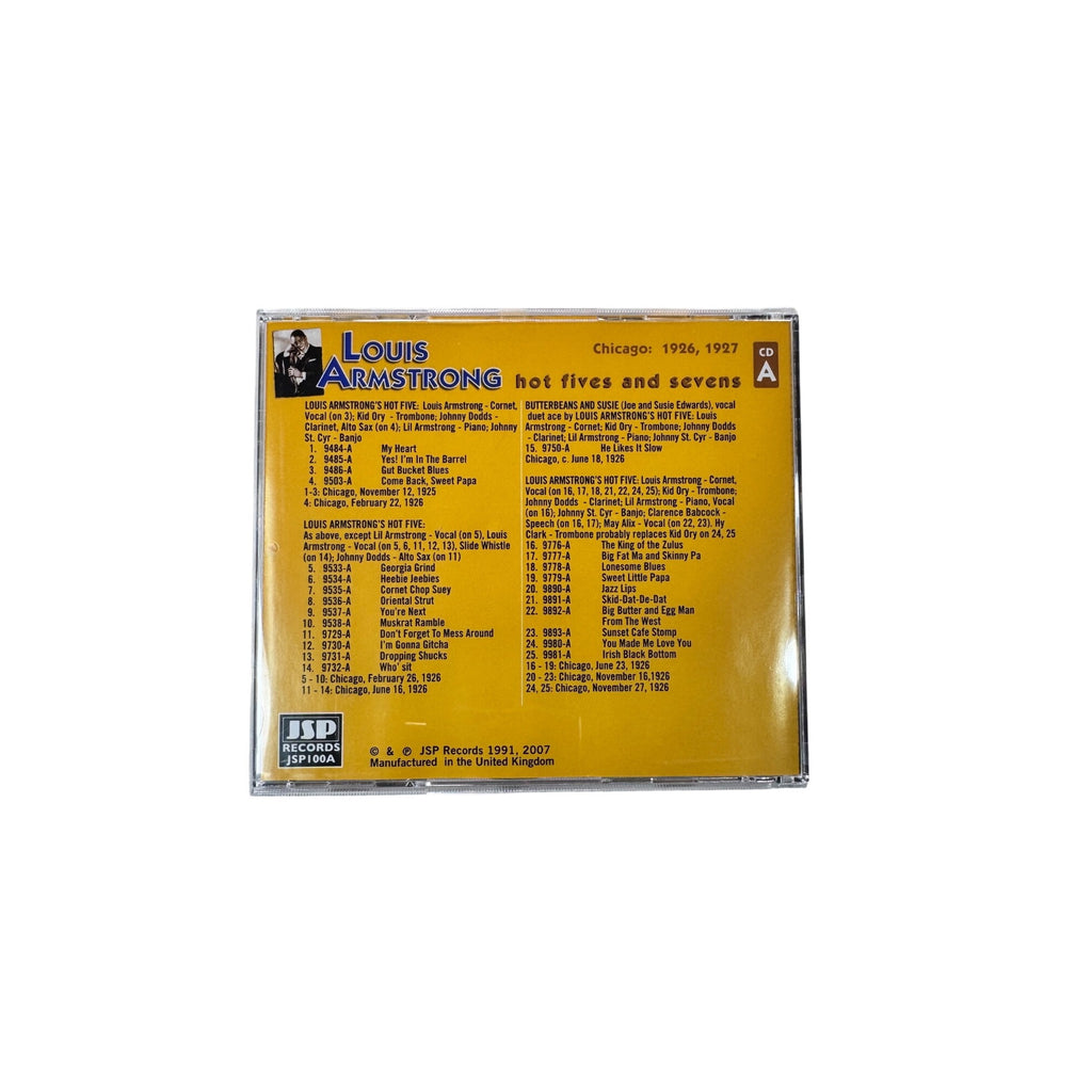 Louis Armstrong Hot Fives And Sevens 4 CD Set Remastered