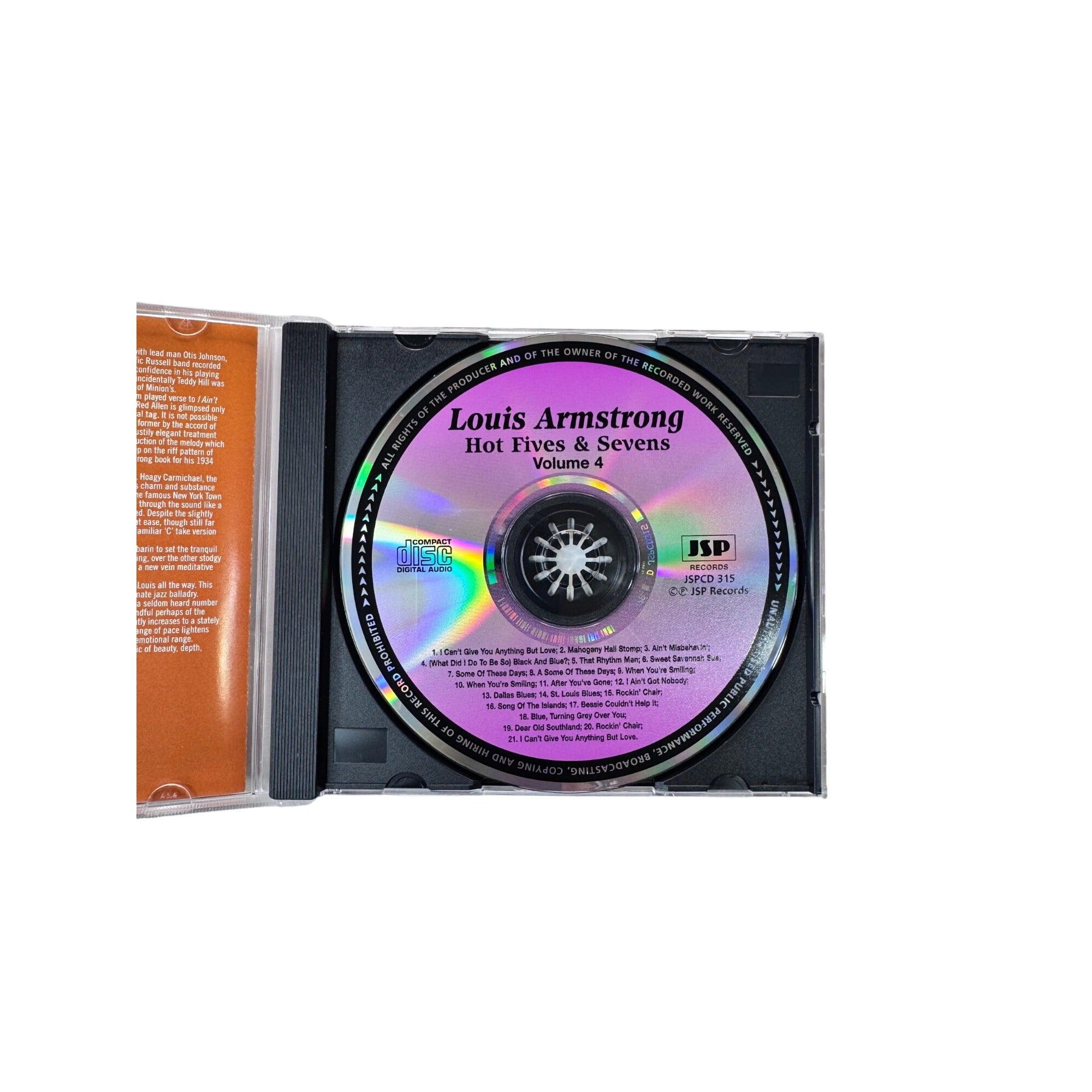 Louis Armstrong Hot Fives And Sevens 4 CD Set Remastered