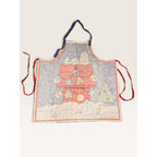 Concord Fabrics Holiday Apron Blue Snoopy Doghouse Snowman Handmade 2001