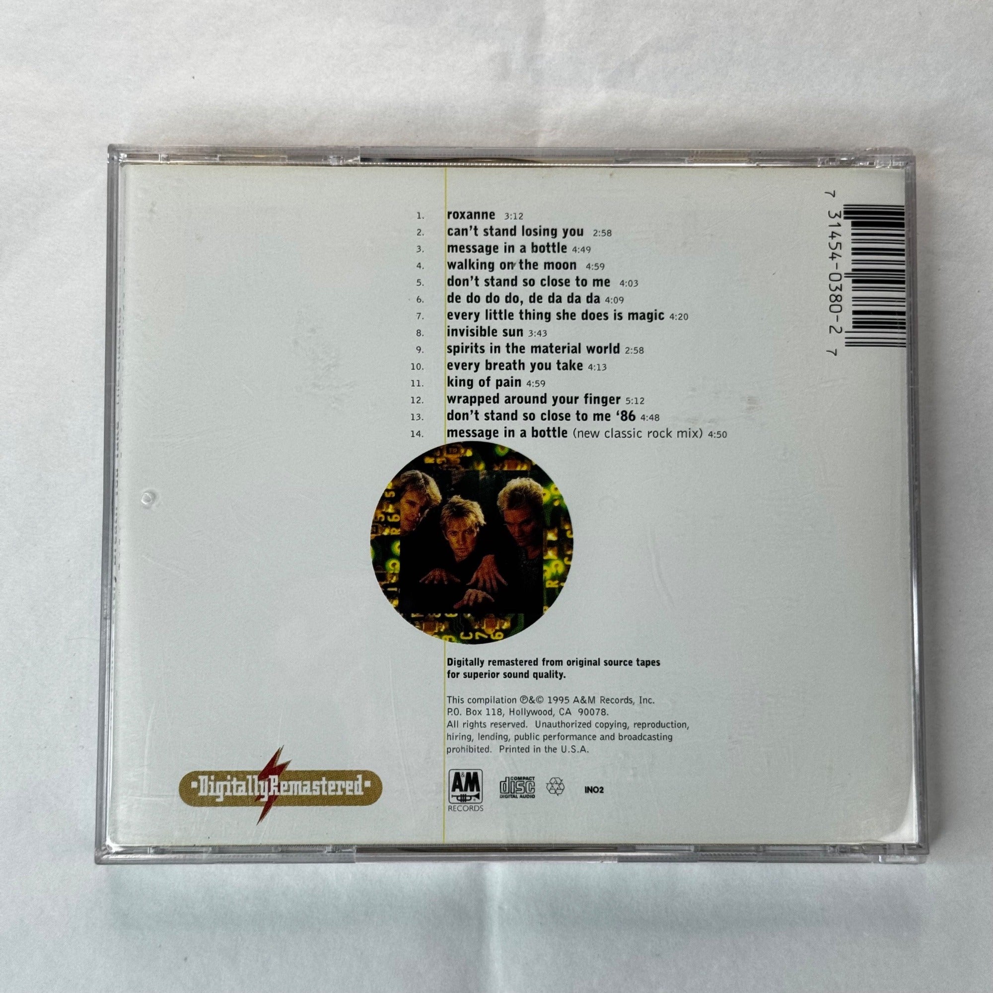The Police Every Breath You Take The Classics 1995 CD Remastered Compilation A&M Rock