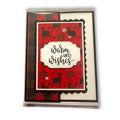 Send A Smile Handmade Blank Greeting Card Reindeer Winter Holiday Red Black