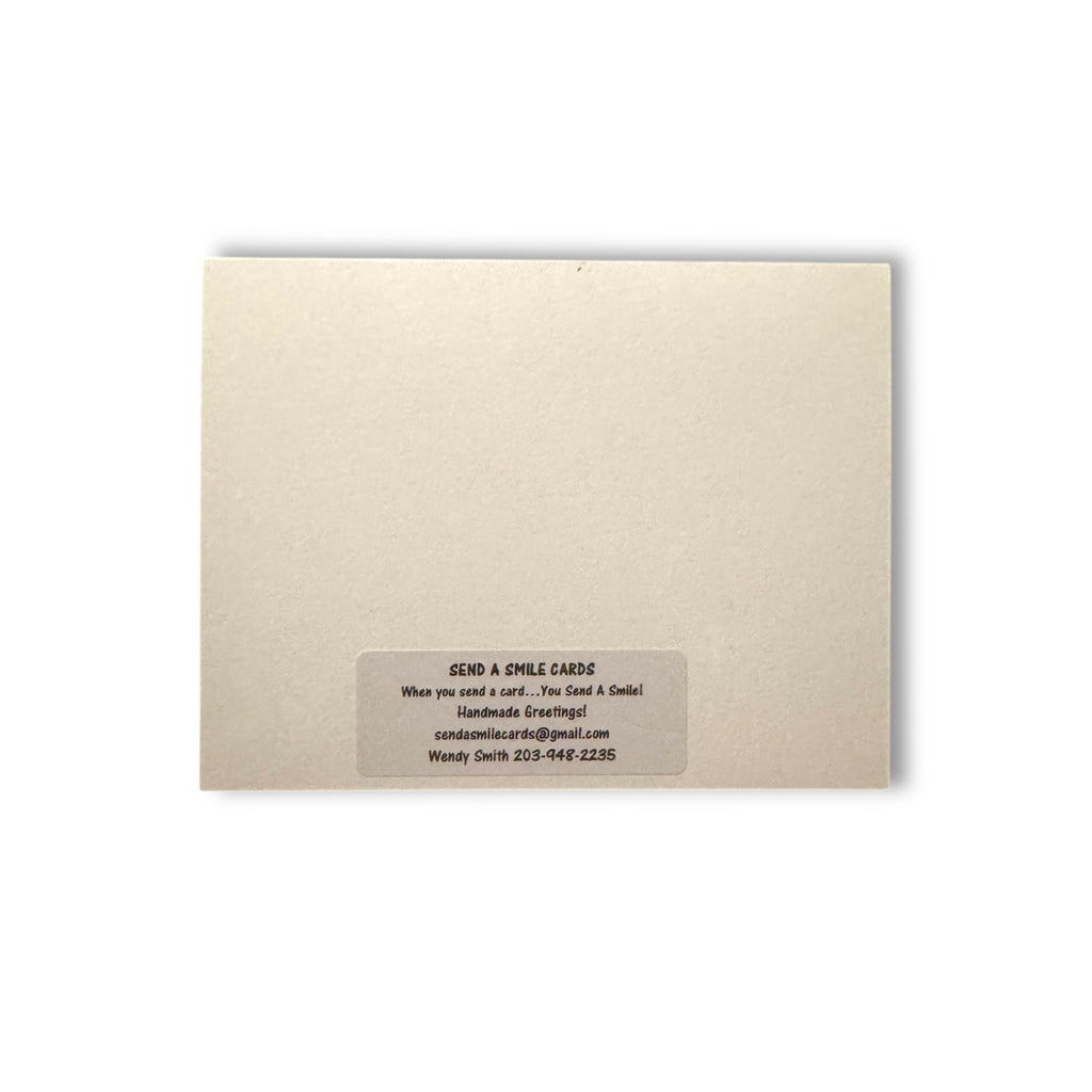 Send A Smile Handmade Blank Greeting Card Flowers Poinsettia Red White