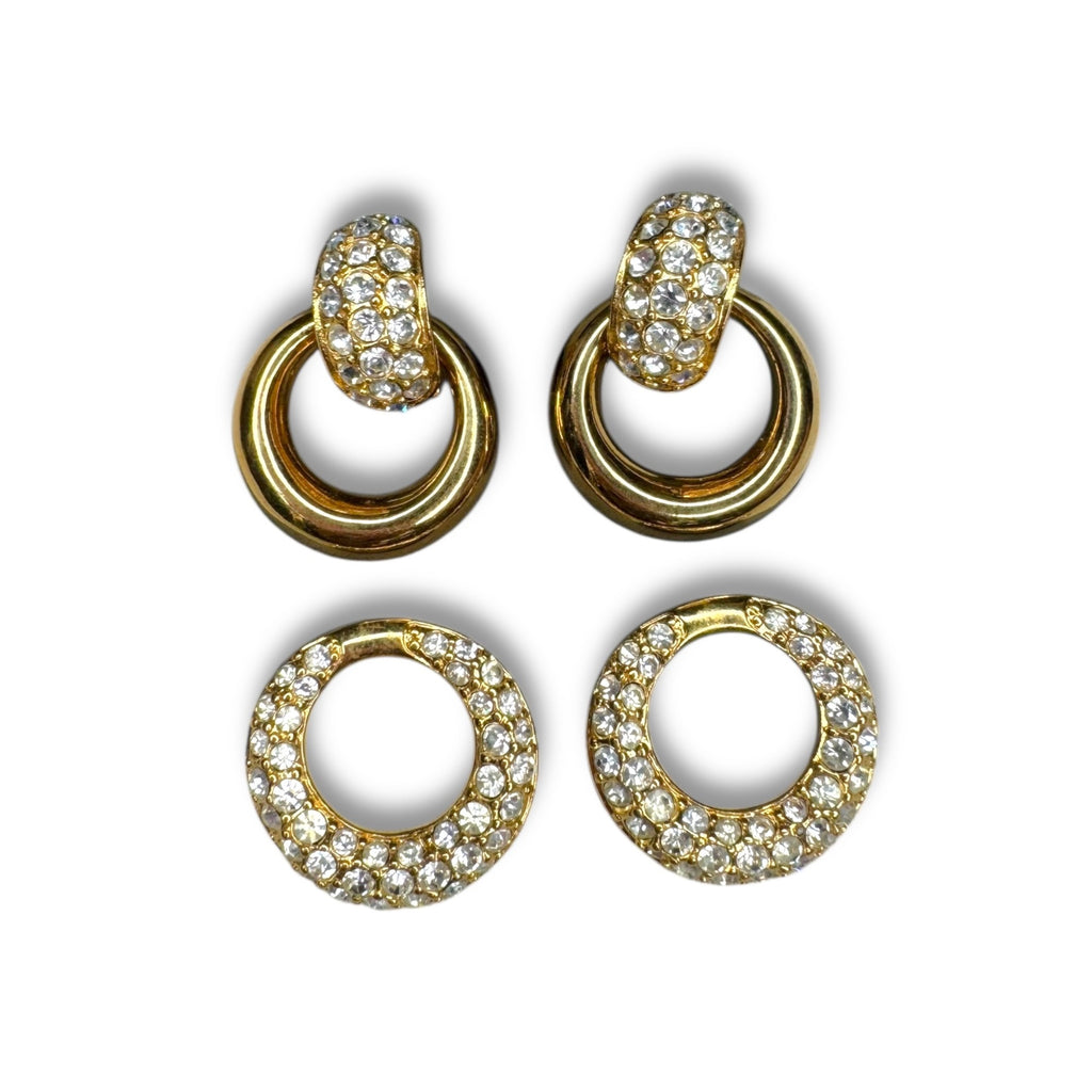 Nolan Miller Convertible Gold Tone Clip-On Earrings Set