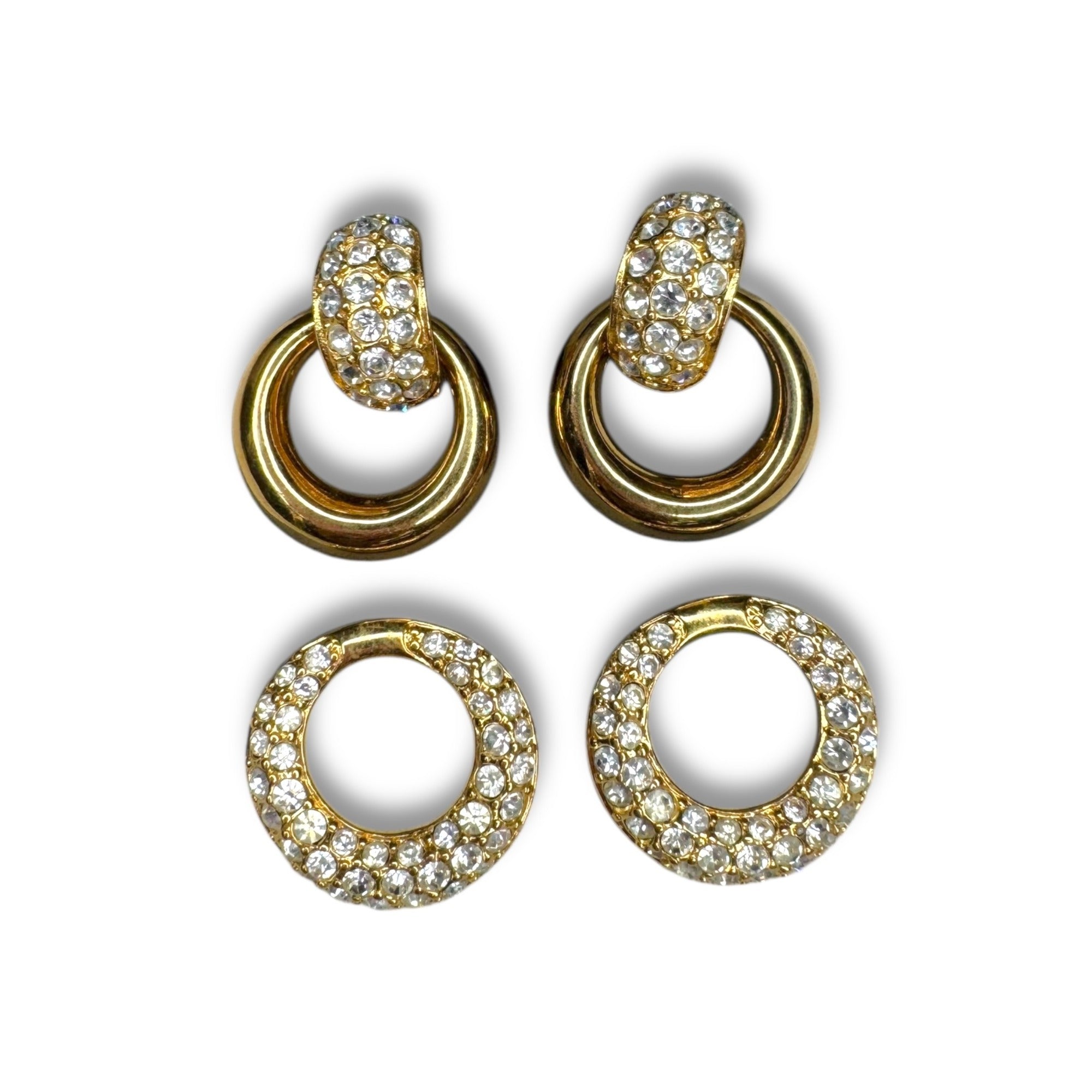 Nolan Miller Convertible Gold Tone Clip-On Earrings Set