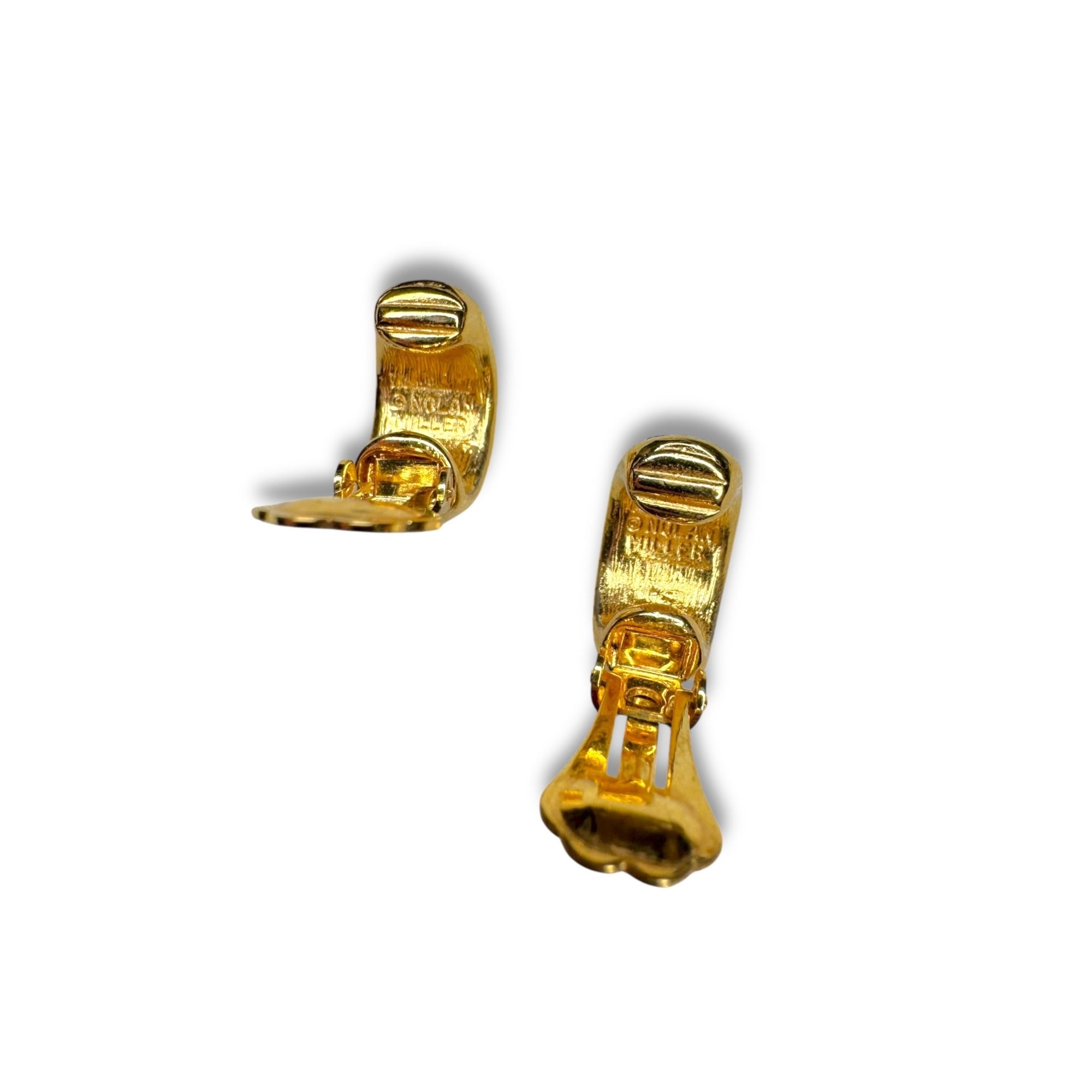 Nolan Miller Convertible Gold Tone Clip-On Earrings Set