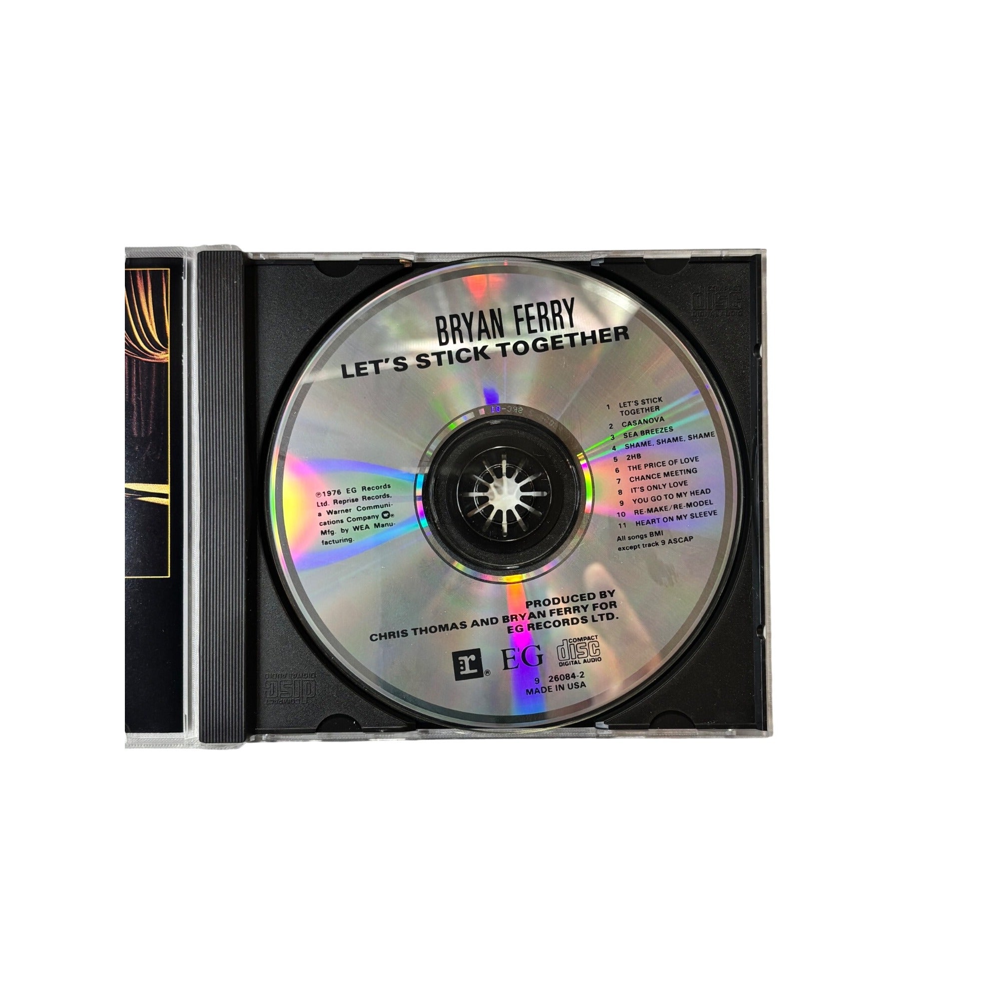 Bryan Ferry Lets Stick Together CD 1976 Album Classic Rock Vintage