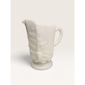 Westmoreland Milk Glass Paneled Grape Pitcher Creamer 4.5 Inch UV Glow