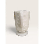 Westmoreland Milk Glass Paneled Grape Pitcher Creamer 4.5 Inch UV Glow