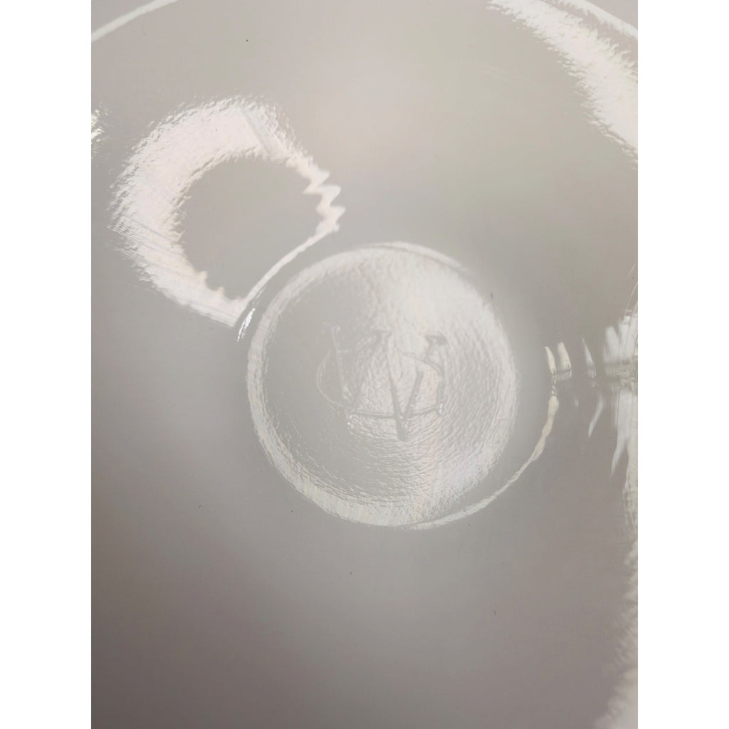 Westmoreland Milk Glass Paneled Grape Pitcher Creamer 4.5 Inch UV Glow