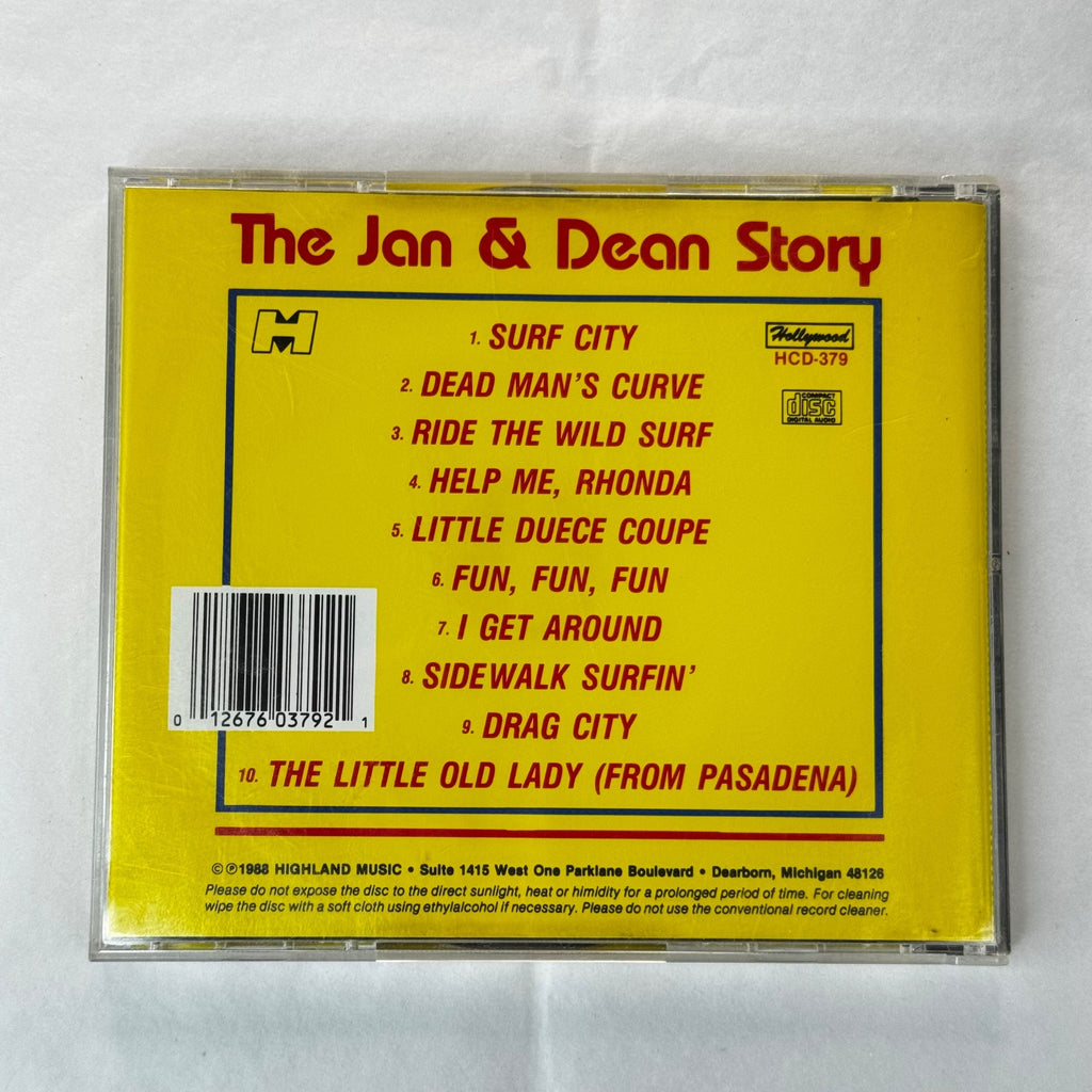 The Jan & Dean Story 1988 CD Hollywood Recordings Surf/Pop Classics Pre-Owned Good