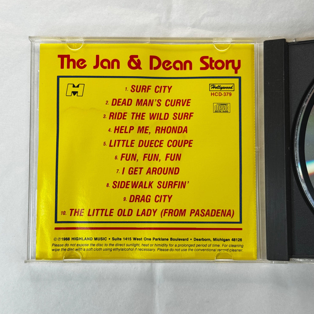 The Jan & Dean Story 1988 CD Hollywood Recordings Surf/Pop Classics Pre-Owned Good
