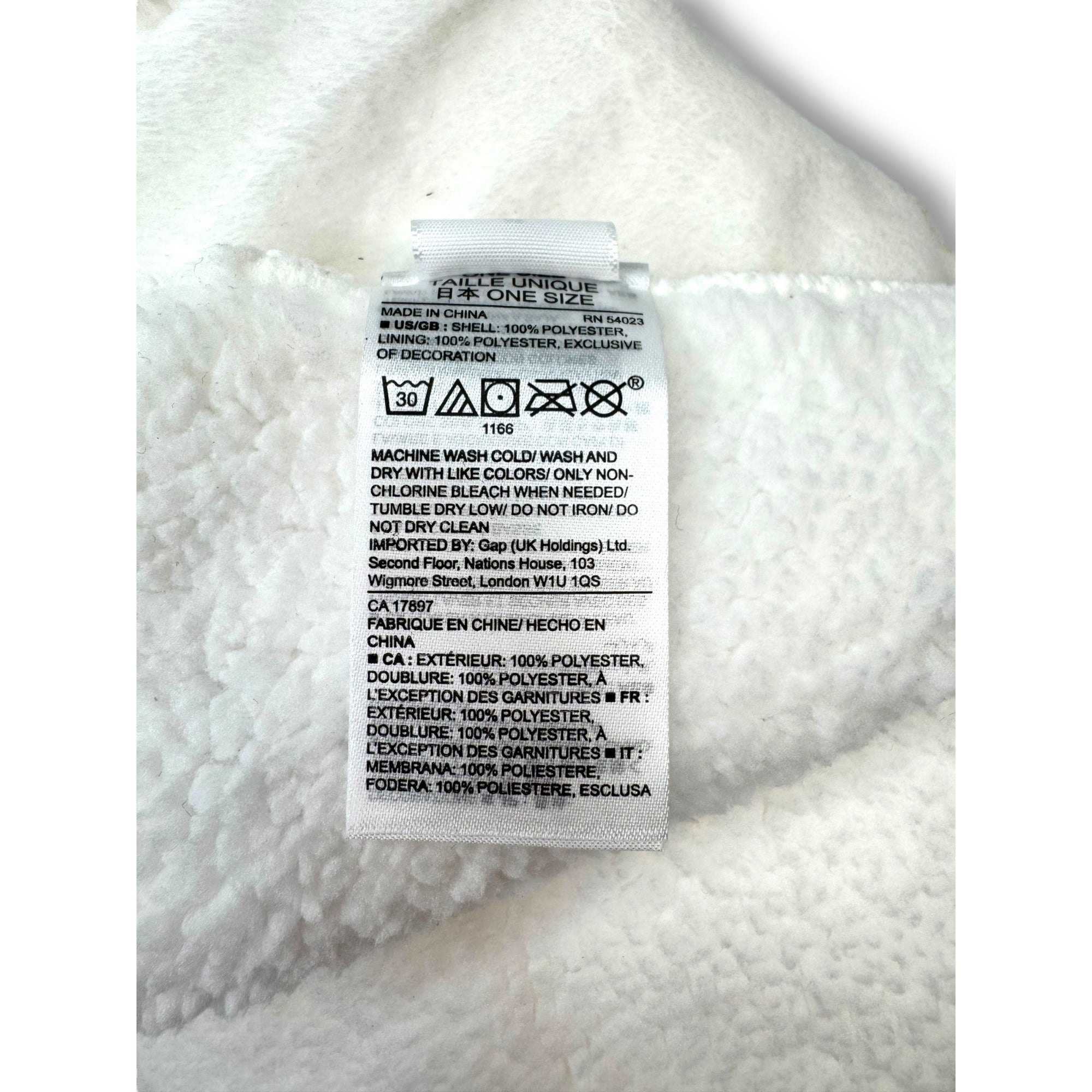 Baby Gap White Plush Brannan Bear Baby Blanket New