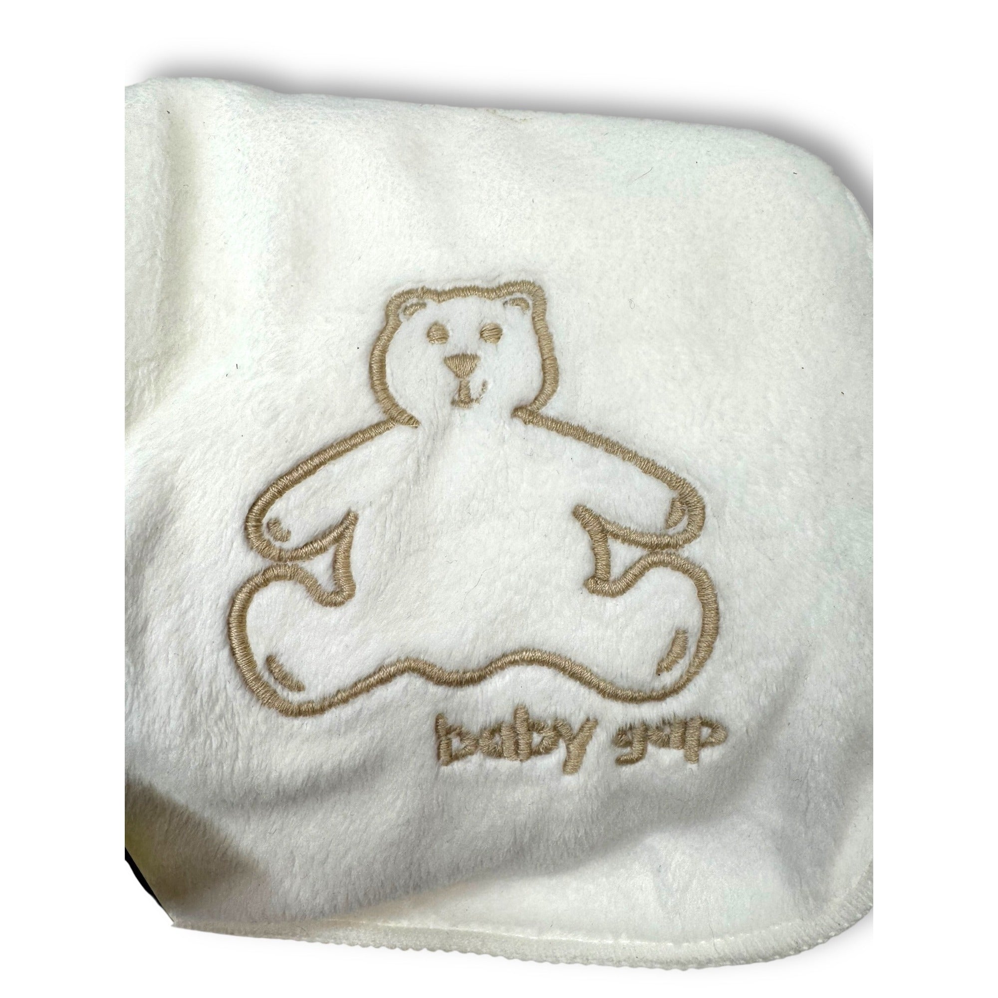 Baby Gap White Plush Brannan Bear Baby Blanket New