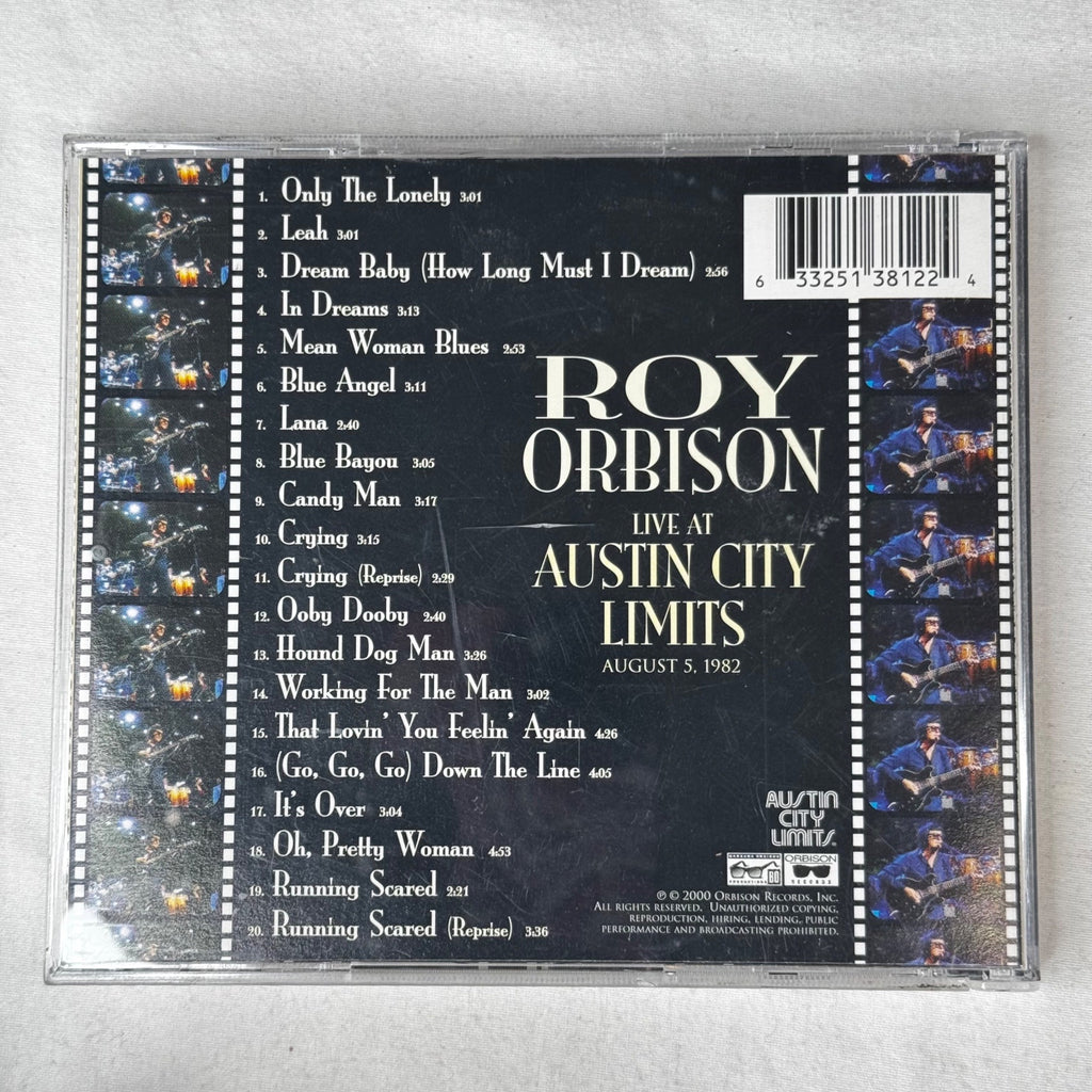Roy Orbison Live At Austin City Limits August 5 1982 CD 2000 Orbison Records