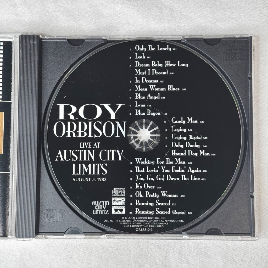 Roy Orbison Live At Austin City Limits August 5 1982 CD 2000 Orbison Records