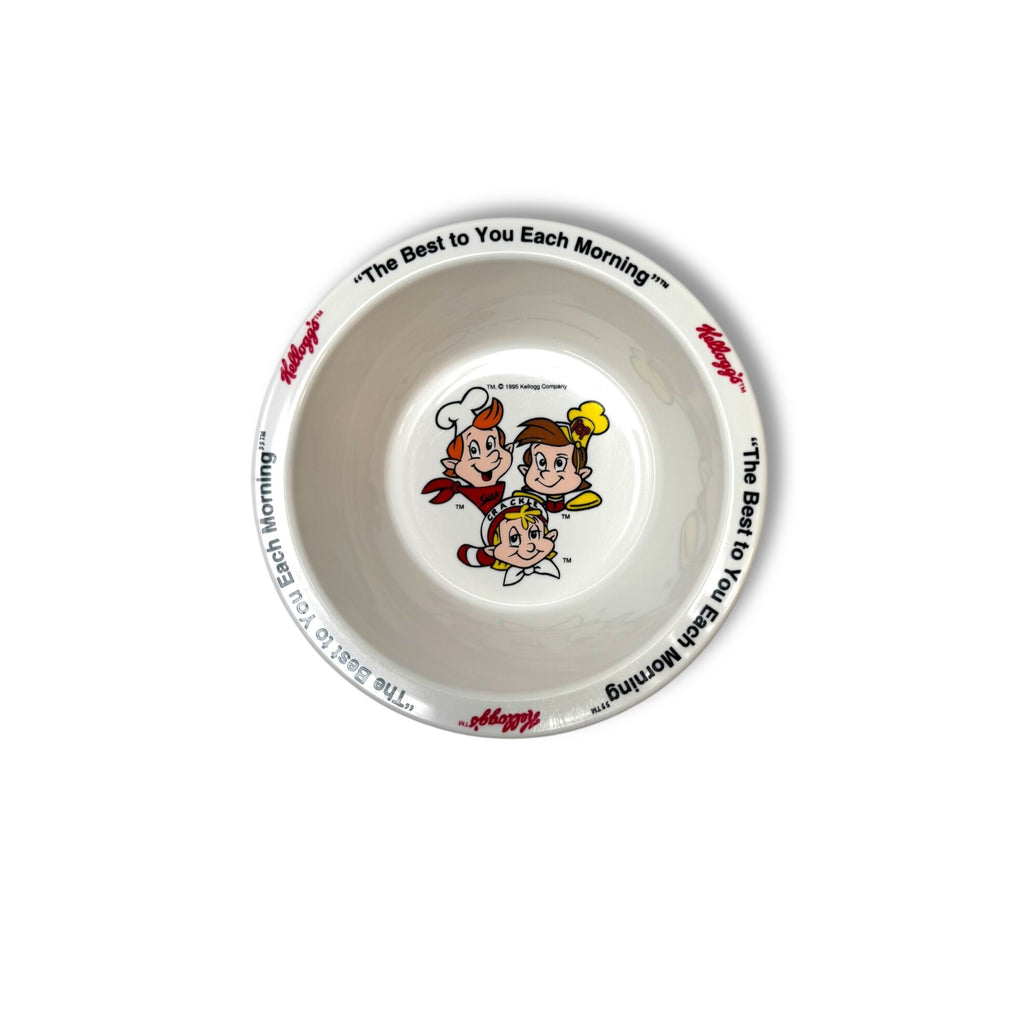 Kelloggs 1995 Collectible Cereal Bowl Snap Crackle Pop Characters Vintage