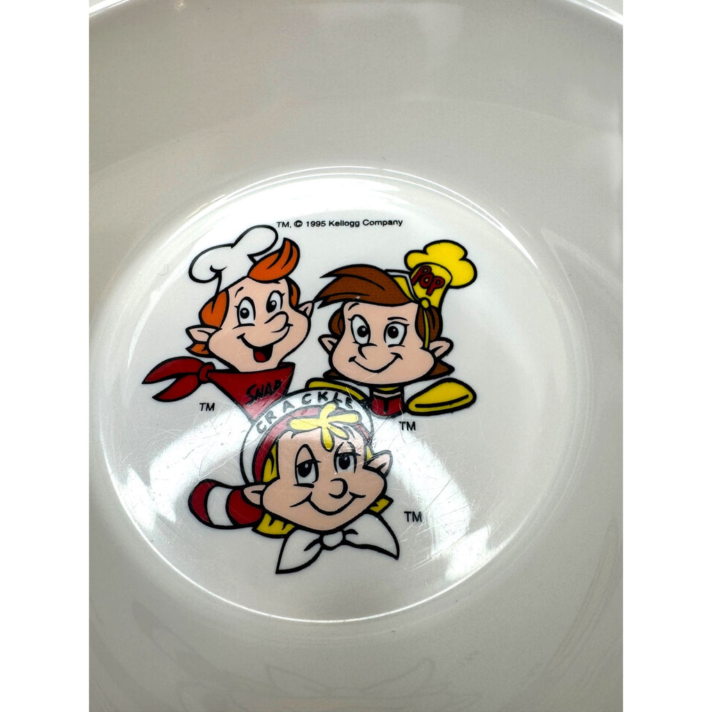 Kelloggs 1995 Collectible Cereal Bowl Snap Crackle Pop Characters Vintage