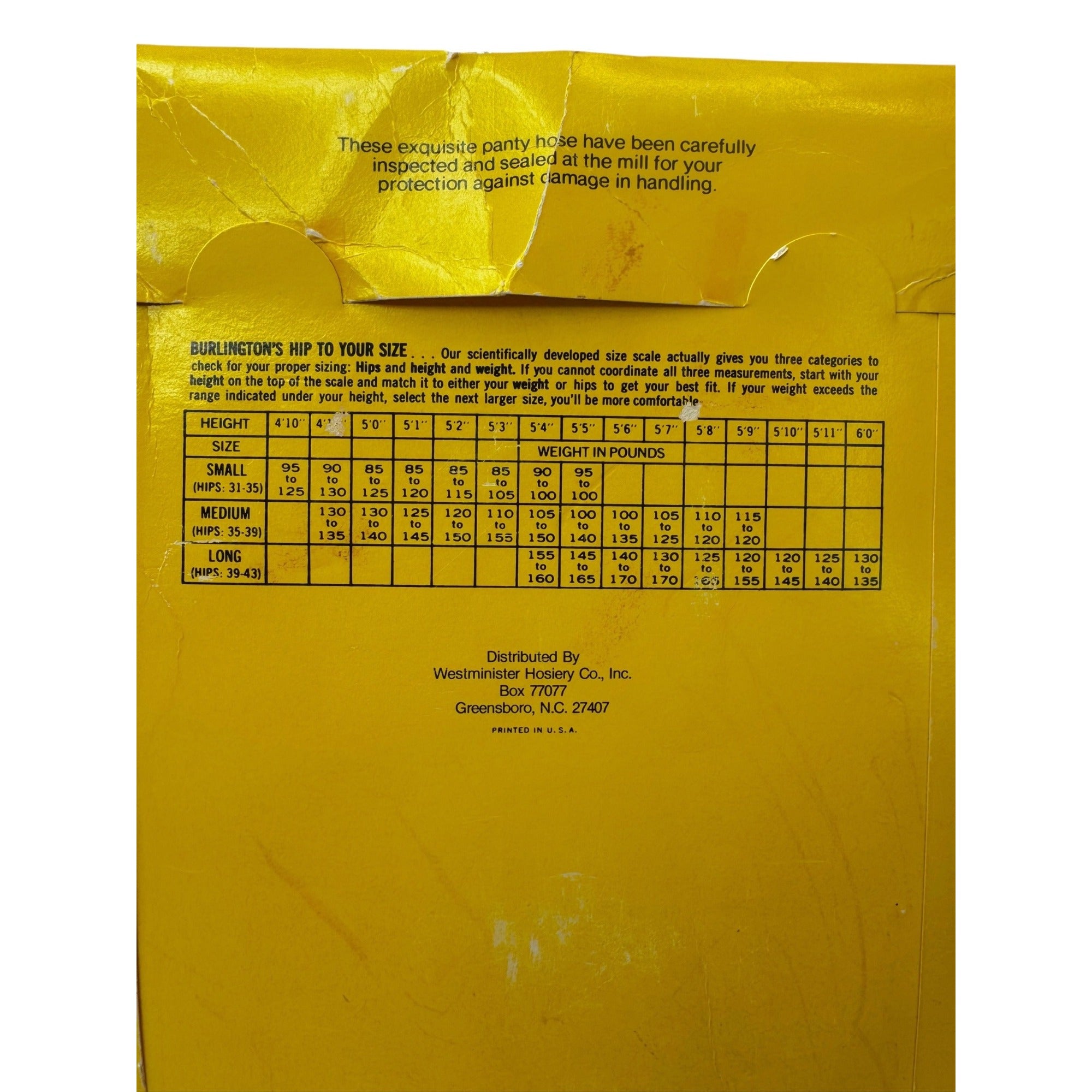 Vintage Burlington Sheer Pantyhose Off White Medium Discontinued USA Made