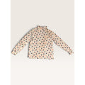Basic Editions Kmart Womens M Turtleneck White Scarecrow Pumpkin Fall Halloween
