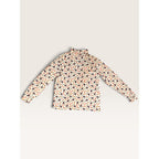 Basic Editions Kmart Womens M Turtleneck White Scarecrow Pumpkin Fall Halloween