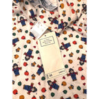 Basic Editions Kmart Womens M Turtleneck White Scarecrow Pumpkin Fall Halloween